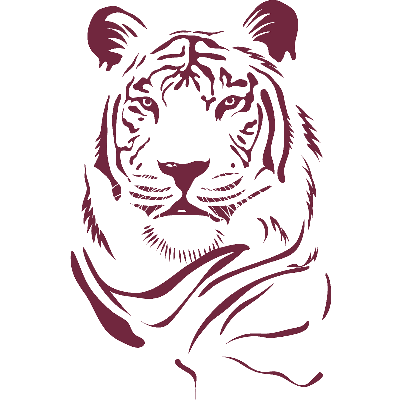 Tiger Head Animal Big Cat Wall Sticker Decal Transfer Design Home Matt Vinyl España - Imagen 16 de 36