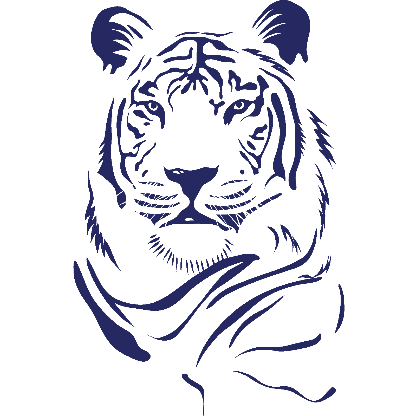 Tiger Head Animal Big Cat Wall Sticker Decal Transfer Design Home Matt Vinyl España - Imagen 20 de 36