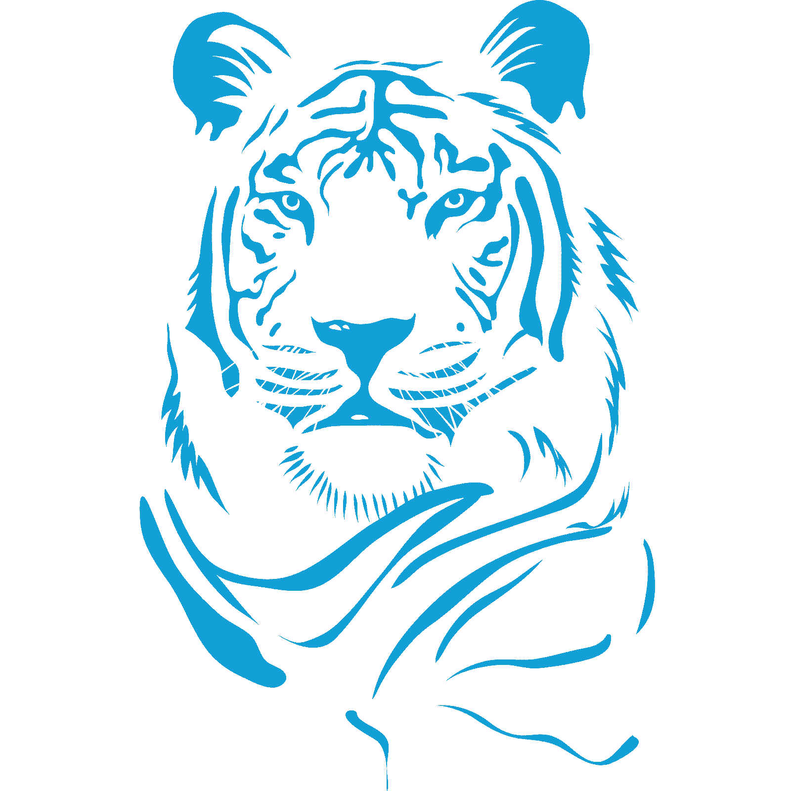 Tiger Head Animal Big Cat Wall Sticker Decal Transfer Design Home Matt Vinyl España - Imagen 22 de 36