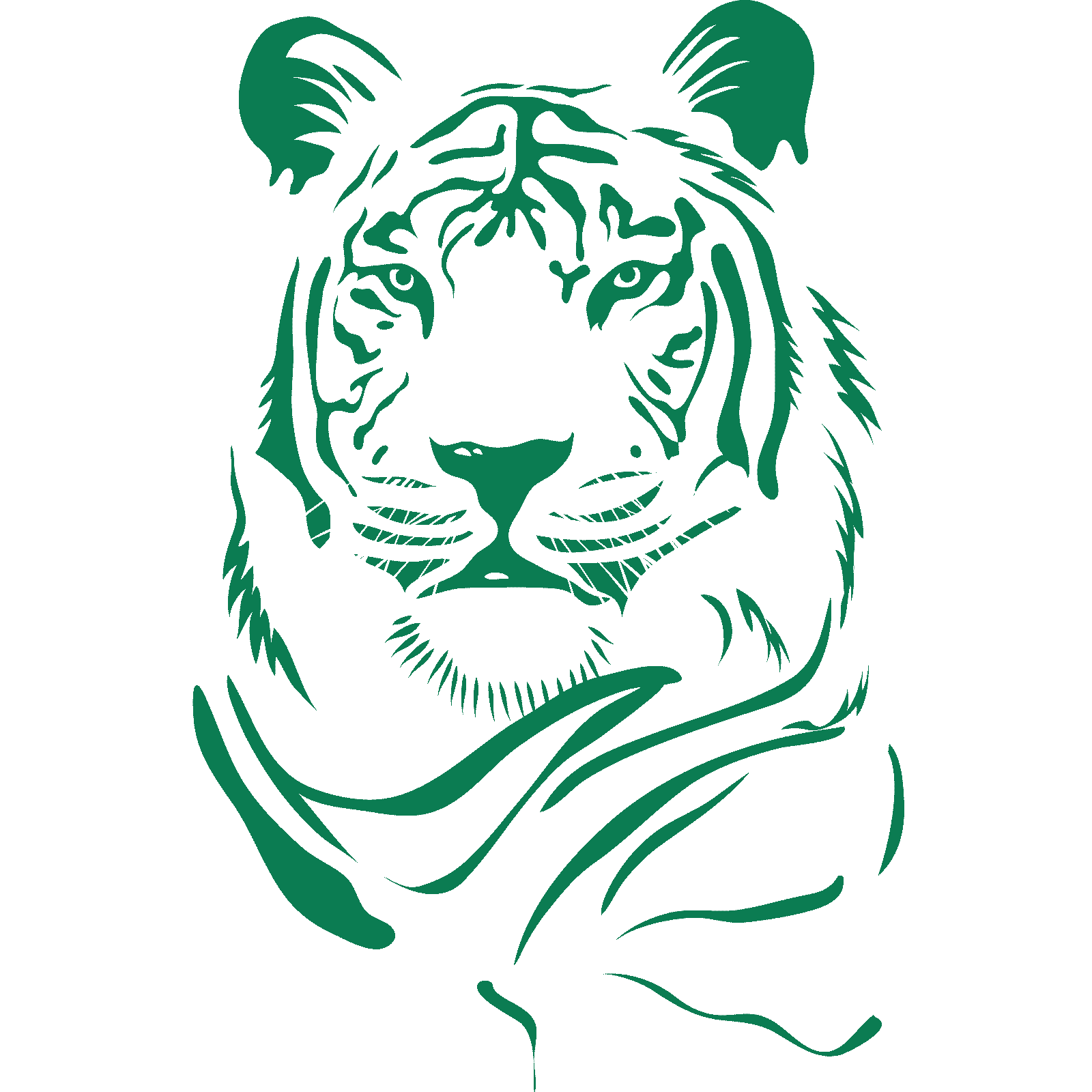 Tiger Head Animal Big Cat Wall Sticker Decal Transfer Design Home Matt Vinyl España - Imagen 25 de 36