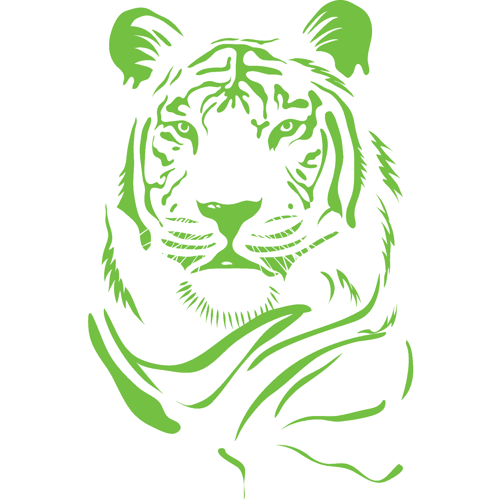 Tiger Head Animal Big Cat Wall Sticker Decal Transfer Design Home Matt Vinyl España - Imagen 27 de 36