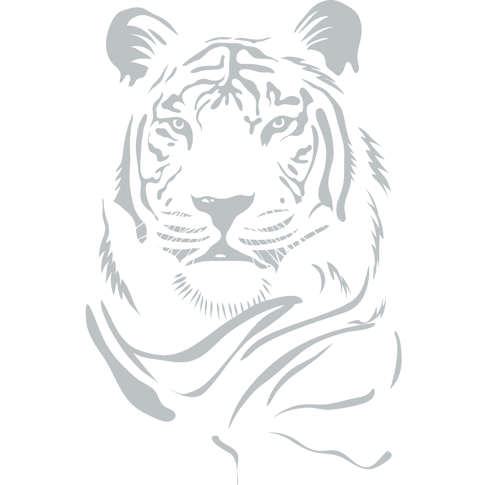 Tiger Head Animal Big Cat Wall Sticker Decal Transfer Design Home Matt Vinyl España - Imagen 31 de 36
