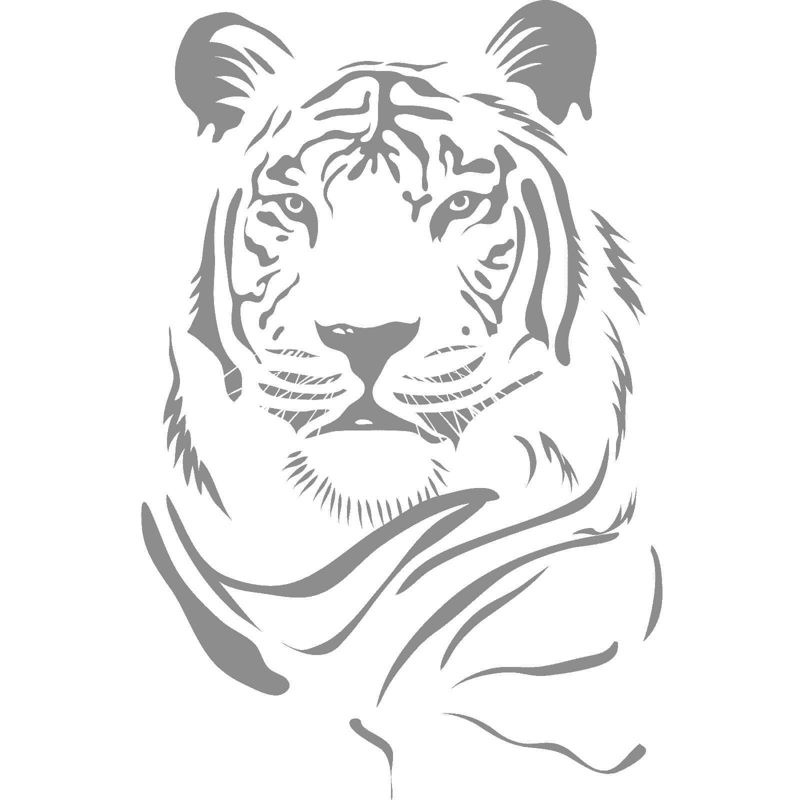 Tiger Head Animal Big Cat Wall Sticker Decal Transfer Design Home Matt Vinyl España - Imagen 32 de 36