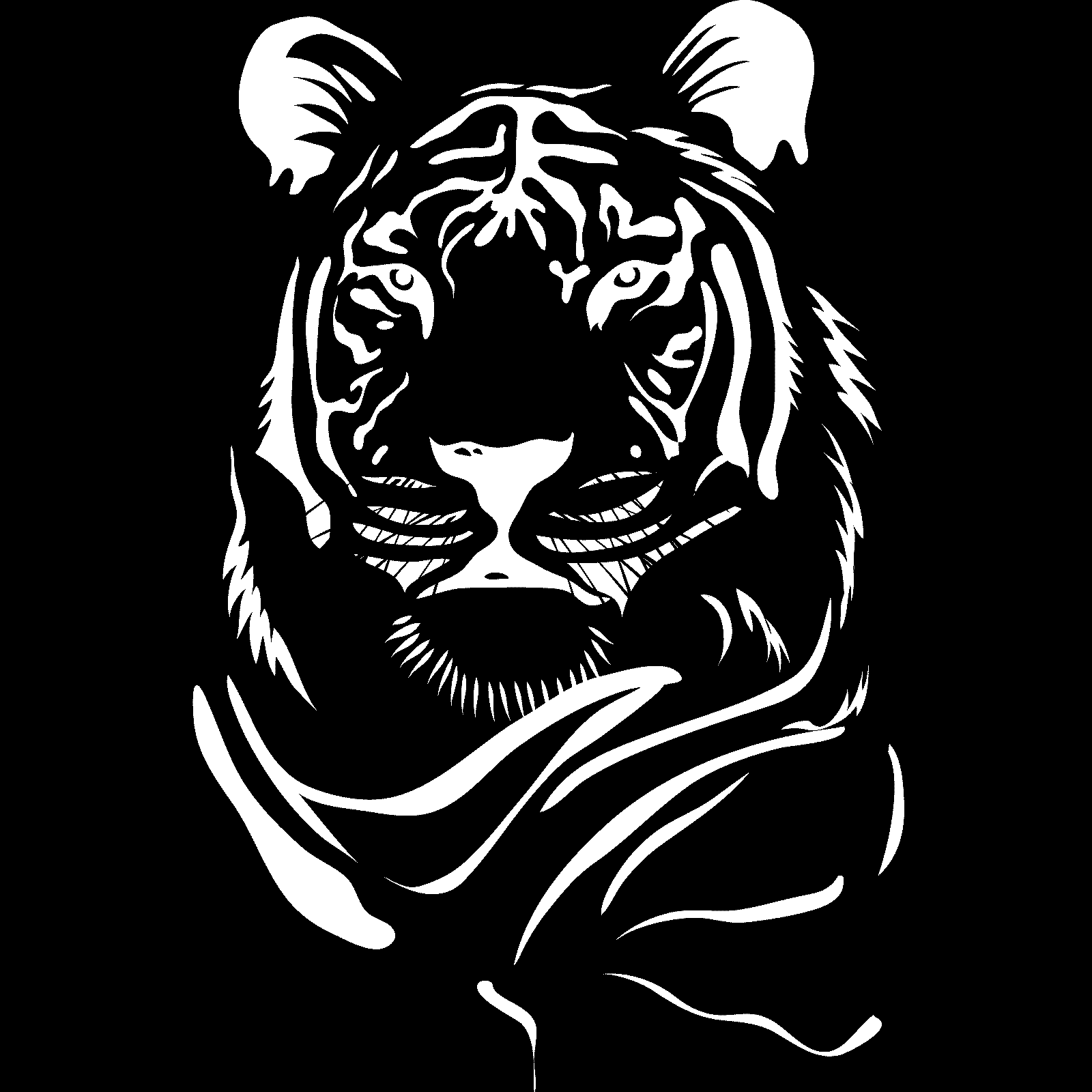 Tiger Head Animal Big Cat Wall Sticker Decal Transfer Design Home Matt Vinyl España - Imagen 34 de 36