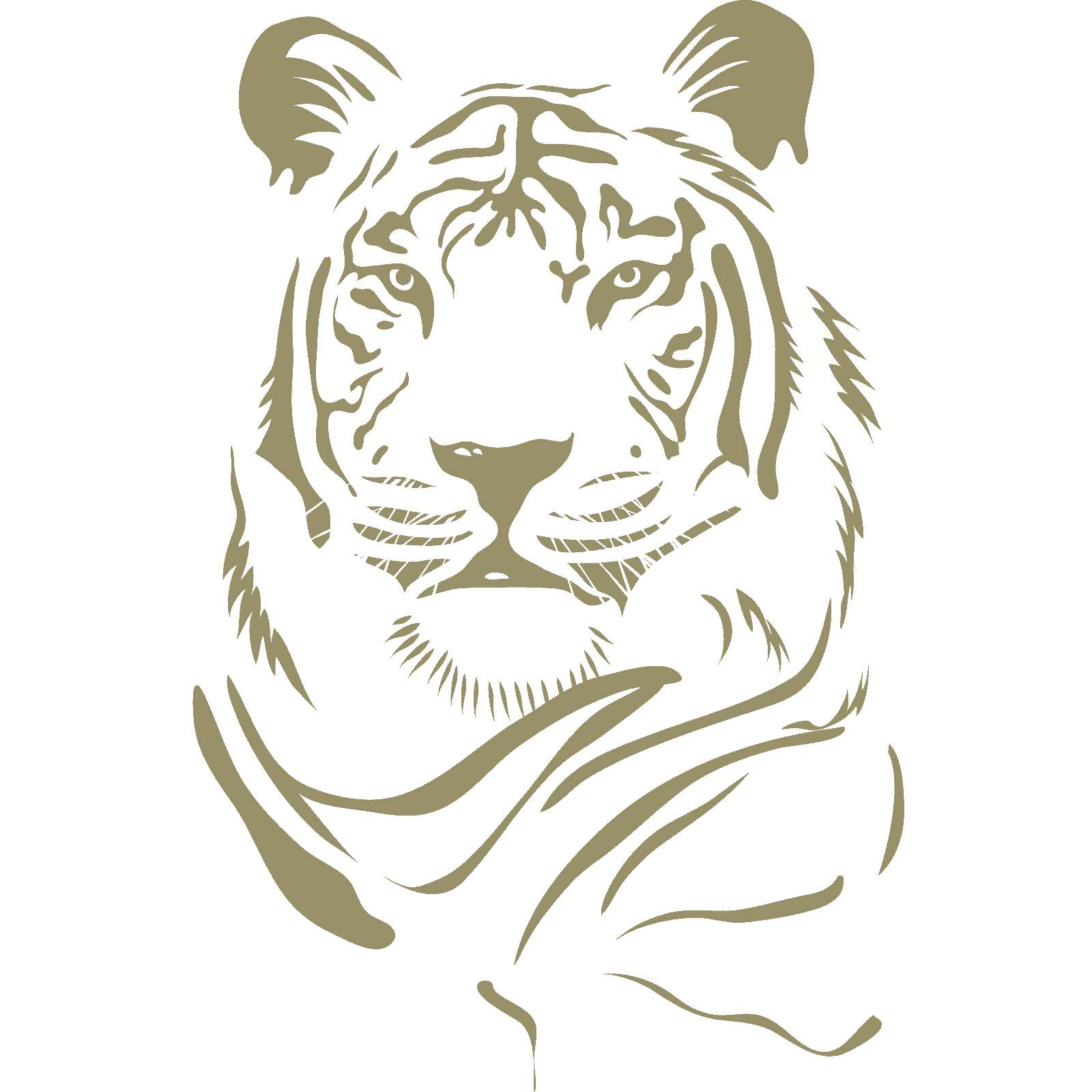 Tiger Head Animal Big Cat Wall Sticker Decal Transfer Design Home Matt Vinyl España - Imagen 35 de 36