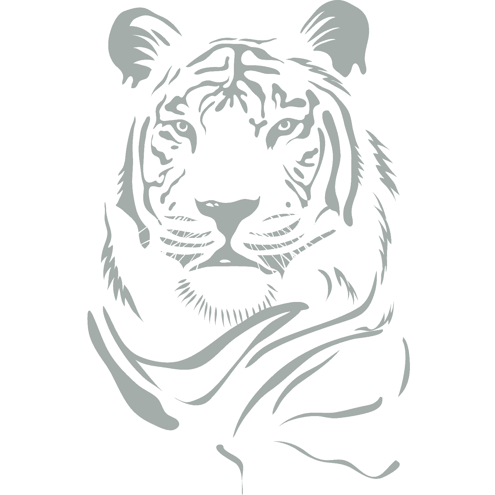 Tiger Head Animal Big Cat Wall Sticker Decal Transfer Design Home Matt Vinyl España - Imagen 36 de 36