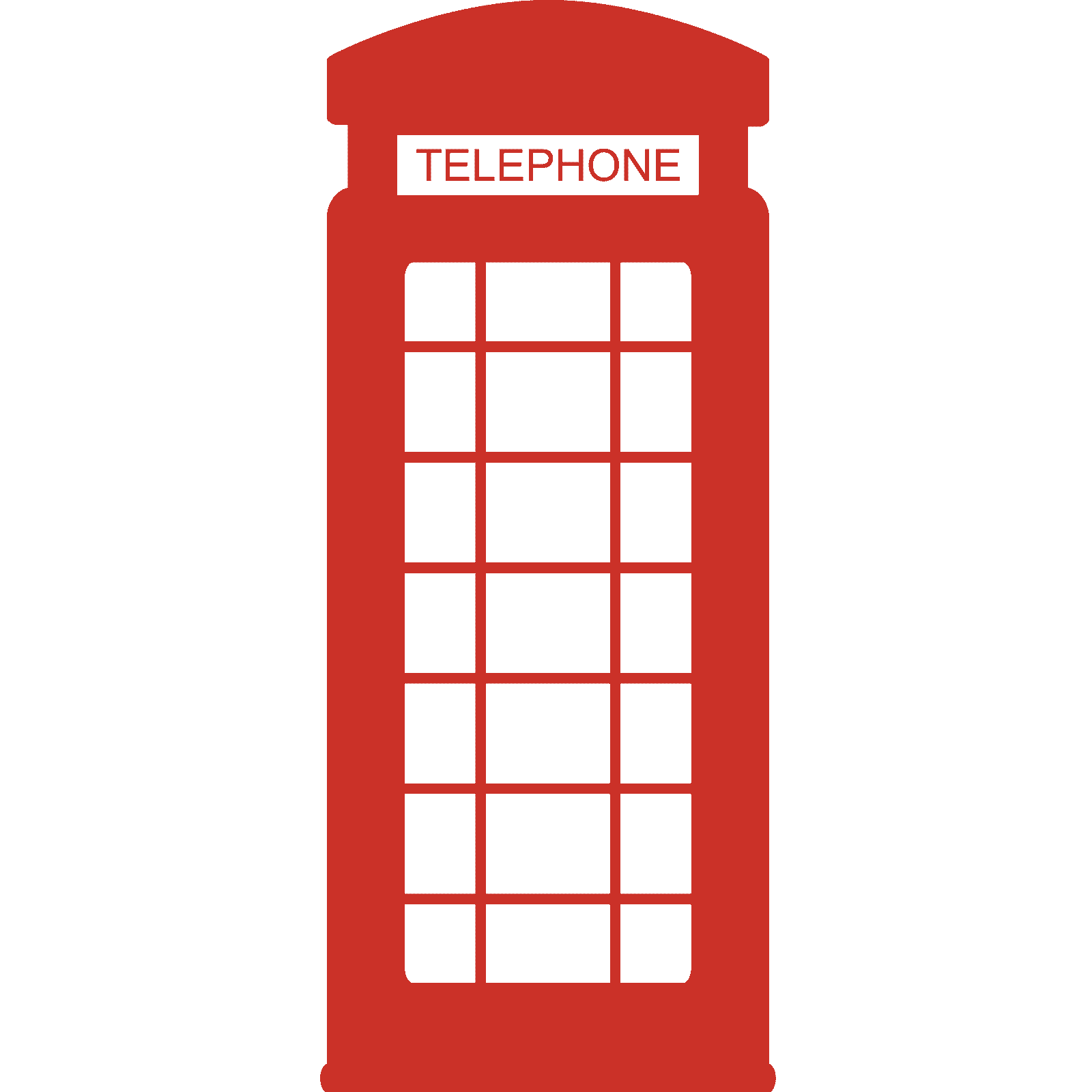 Calcomanía de pared retro caja de teléfono roja británica vinilo mate Reino Unido - Imagen 15 de 36