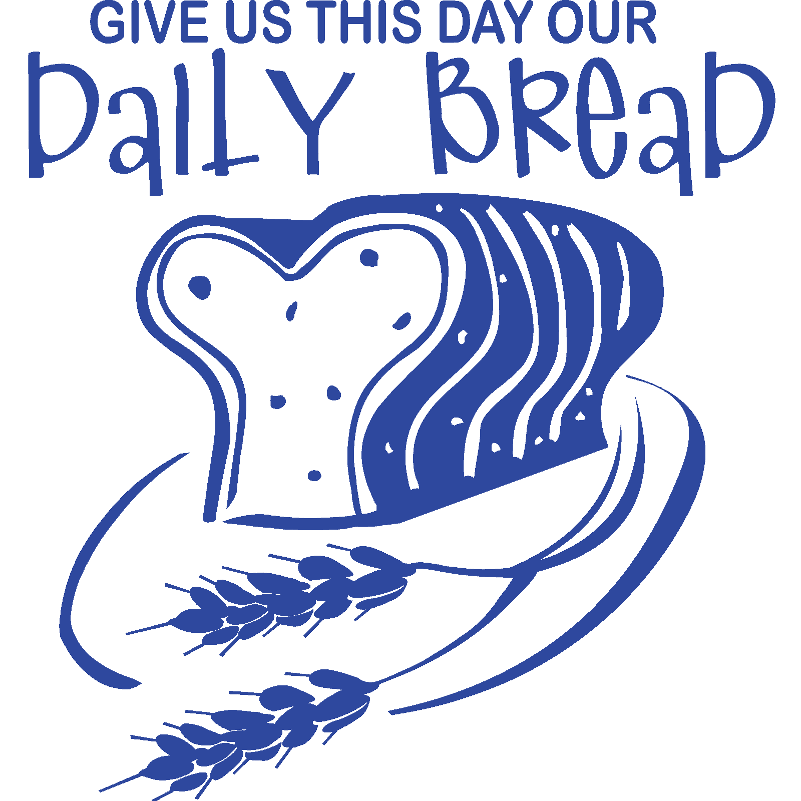 Give Us This Day Our Daily Bread Quote Wall Sticker Decal Transfer Vinyl UK - Picture 21 of 36