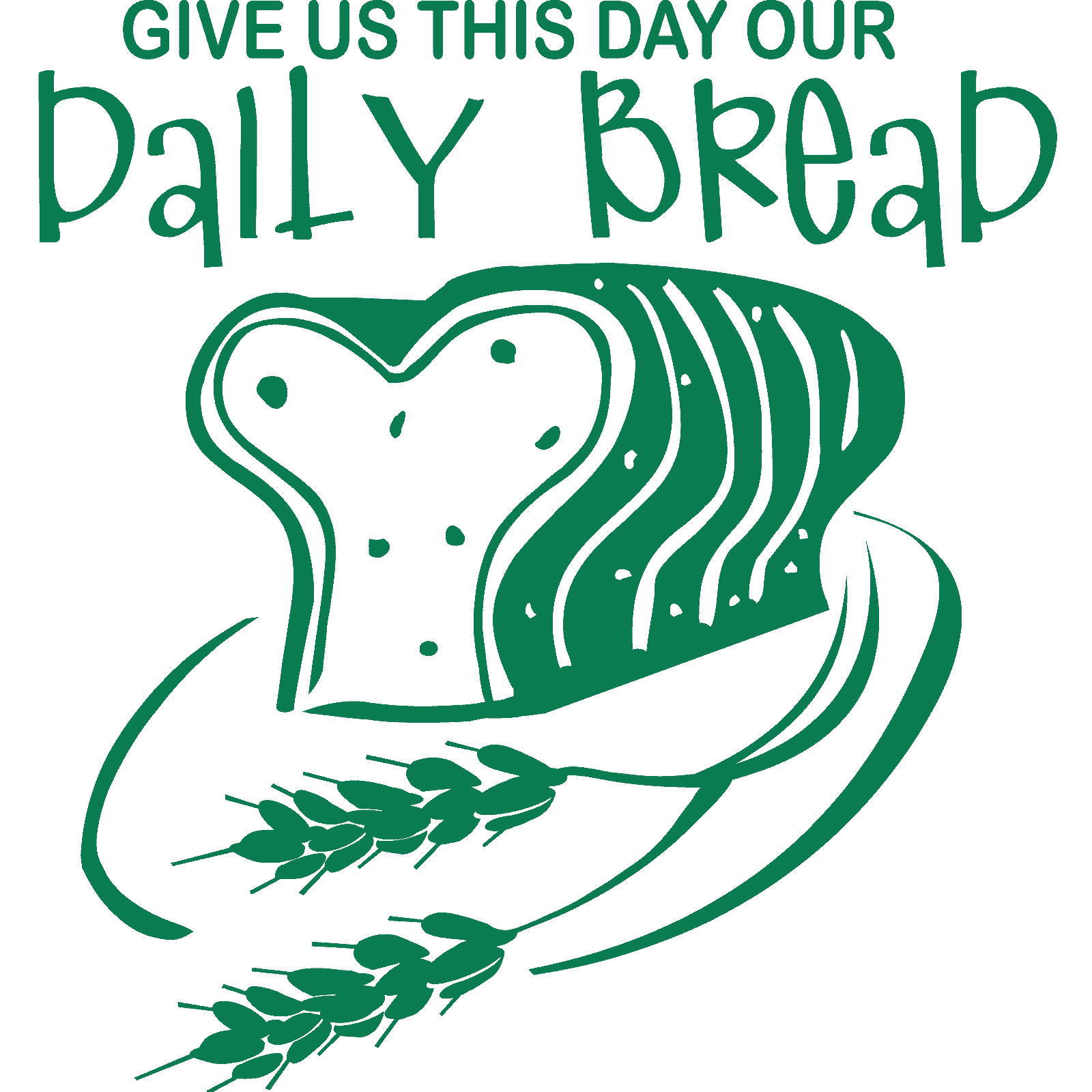 Give Us This Day Our Daily Bread Quote Wall Sticker Decal Transfer Vinyl UK - Picture 25 of 36
