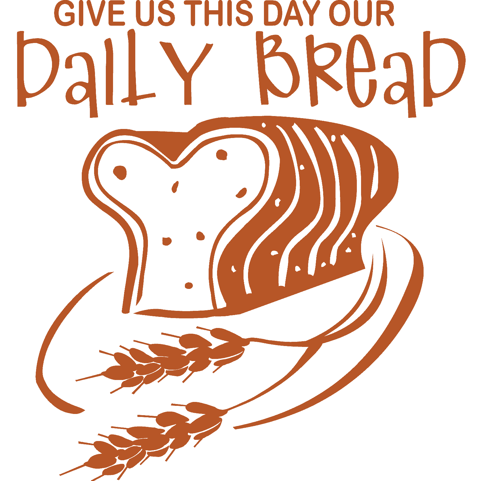 Give Us This Day Our Daily Bread Quote Wall Sticker Decal Transfer Vinyl UK - Picture 29 of 36