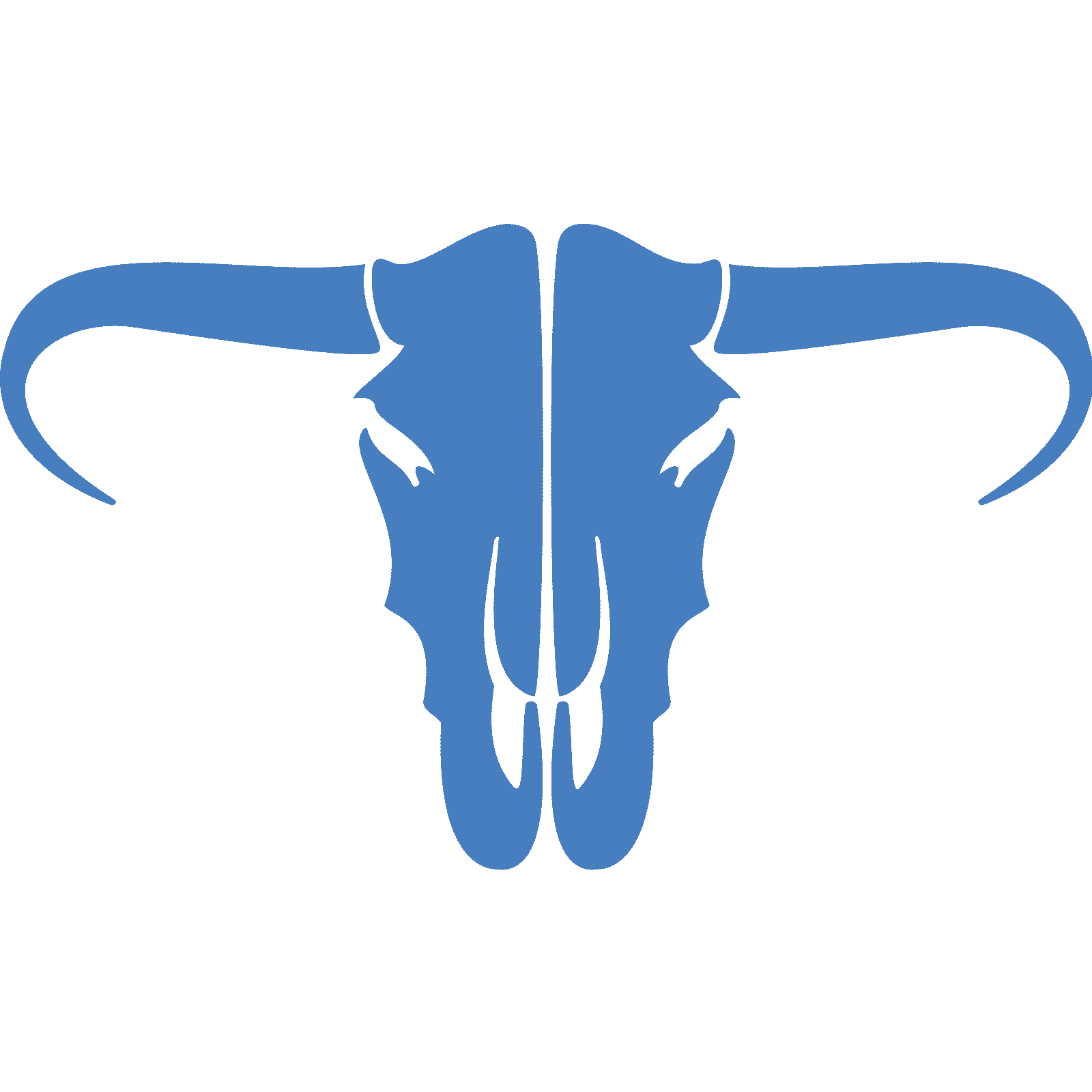 Buffalo Skull Silhouette Wall Sticker Decal Transfer Cowboy Kids Matt Vinyl UK - Picture 23 of 36