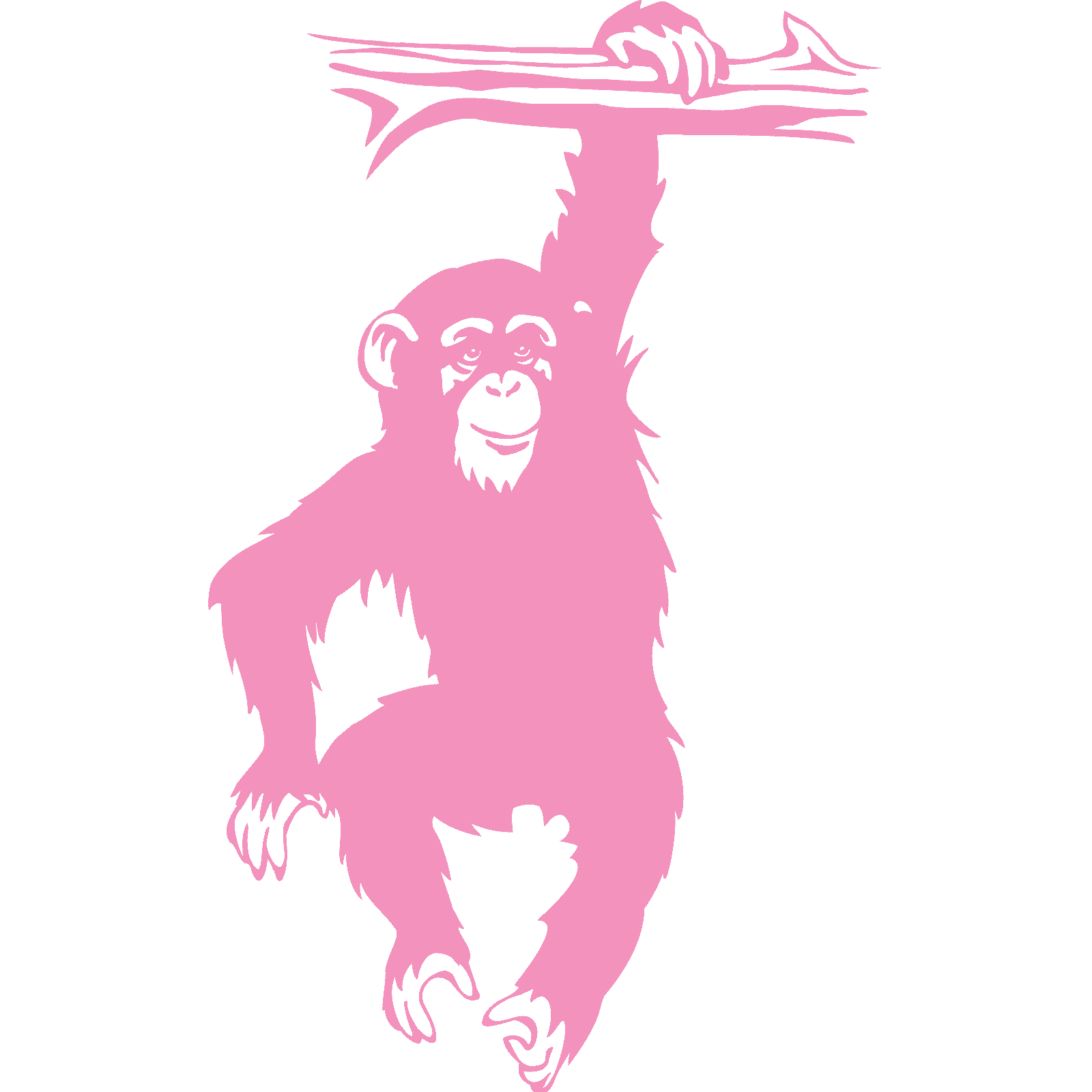 Mono colgante de rama chimpancé mono animal pegatina de pared calcomanía transferencia vinilo Reino Unido - Imagen 17 de 36