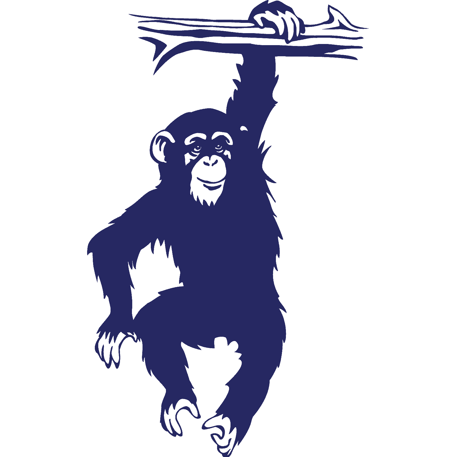Mono colgante de rama chimpancé mono animal pegatina de pared calcomanía transferencia vinilo Reino Unido - Imagen 20 de 36