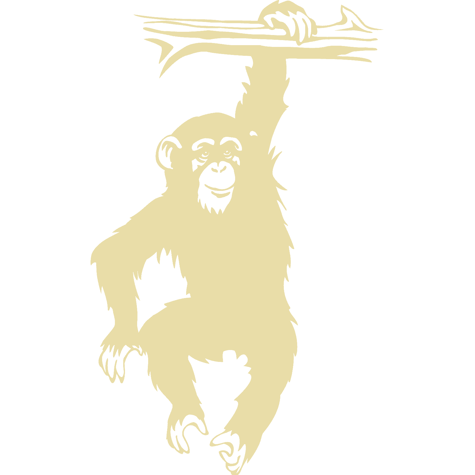 Mono colgante de rama chimpancé mono animal pegatina de pared calcomanía transferencia vinilo Reino Unido - Imagen 30 de 36