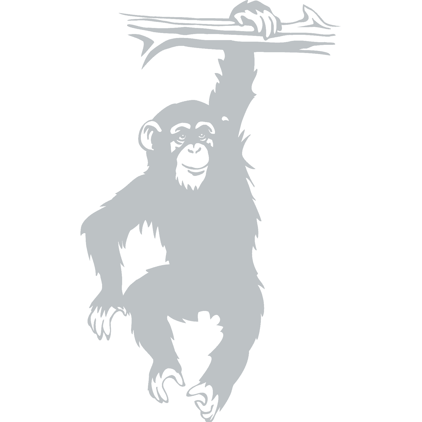 Mono colgante de rama chimpancé mono animal pegatina de pared calcomanía transferencia vinilo Reino Unido - Imagen 31 de 36