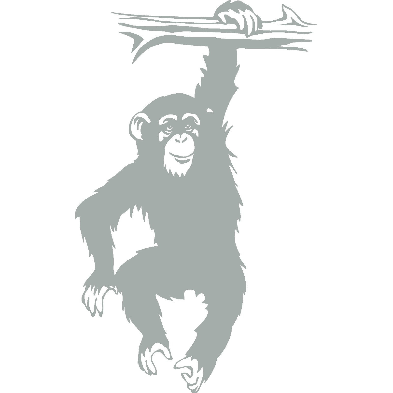 Mono colgante de rama chimpancé mono animal pegatina de pared calcomanía transferencia vinilo Reino Unido - Imagen 36 de 36
