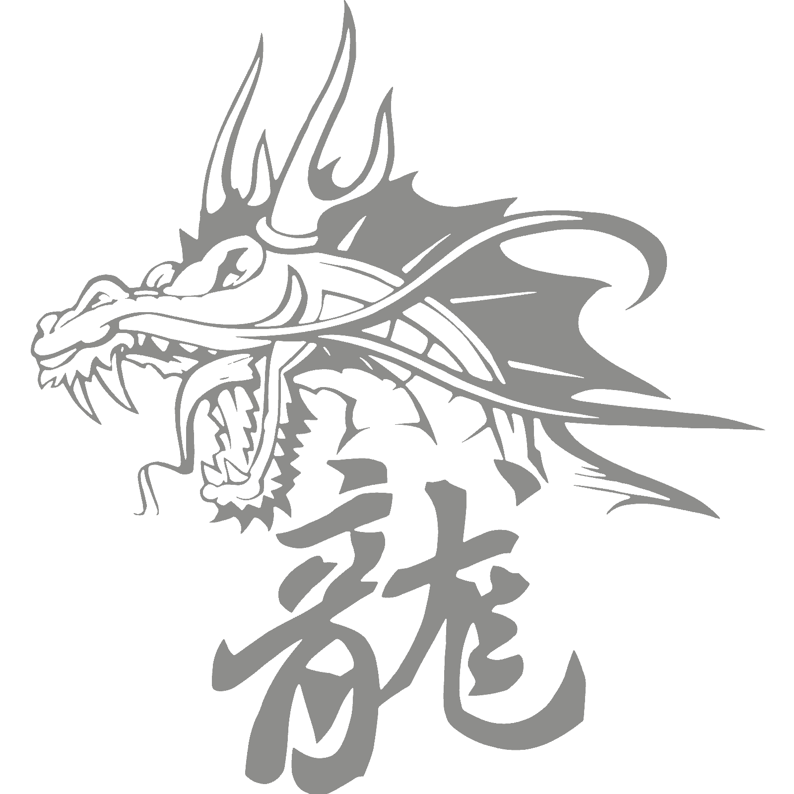 Calcomanía de pared china dragón y símbolo transferencia hogar dormitorio vinilo mate Reino Unido - Imagen 32 de 36