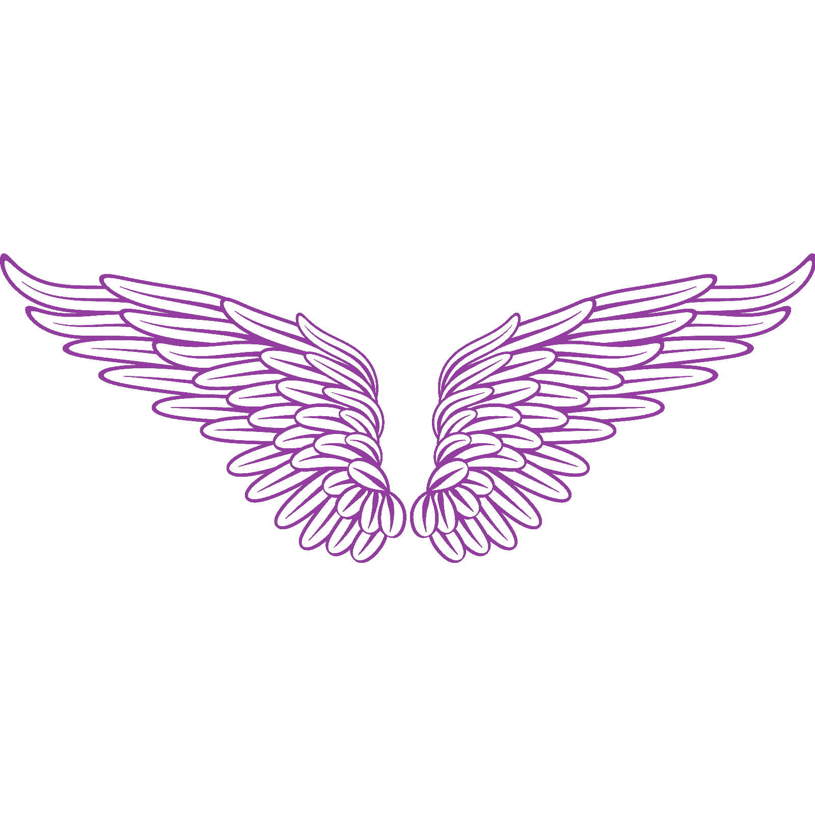 Calcomanía de pared Angel Wings v4 transferencia plumas cielo hogar dormitorio vinilo Reino Unido - Imagen 19 de 36