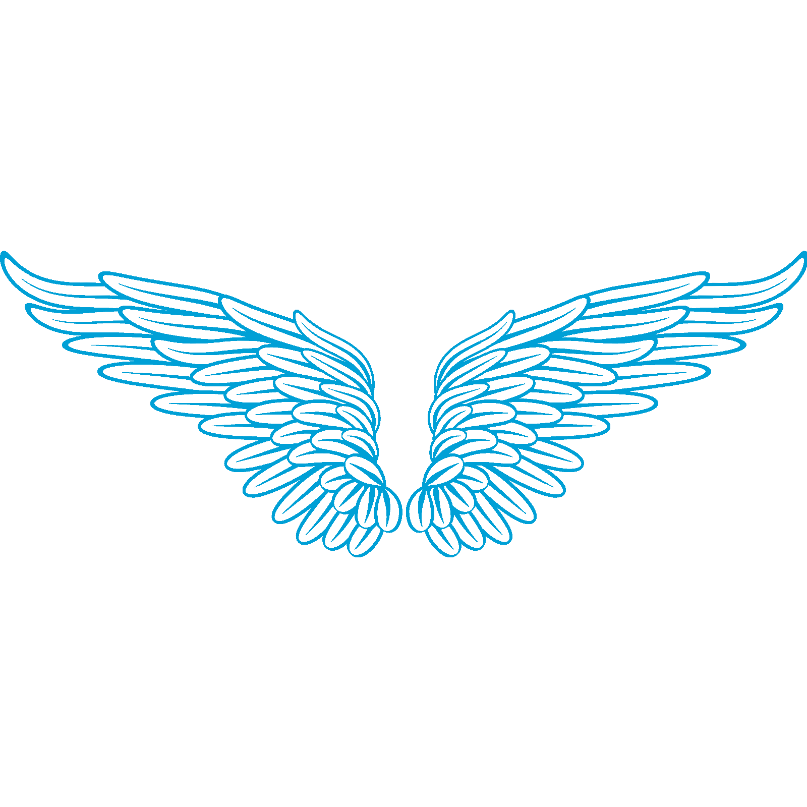 Calcomanía de pared Angel Wings v4 transferencia plumas cielo hogar dormitorio vinilo Reino Unido - Imagen 22 de 36