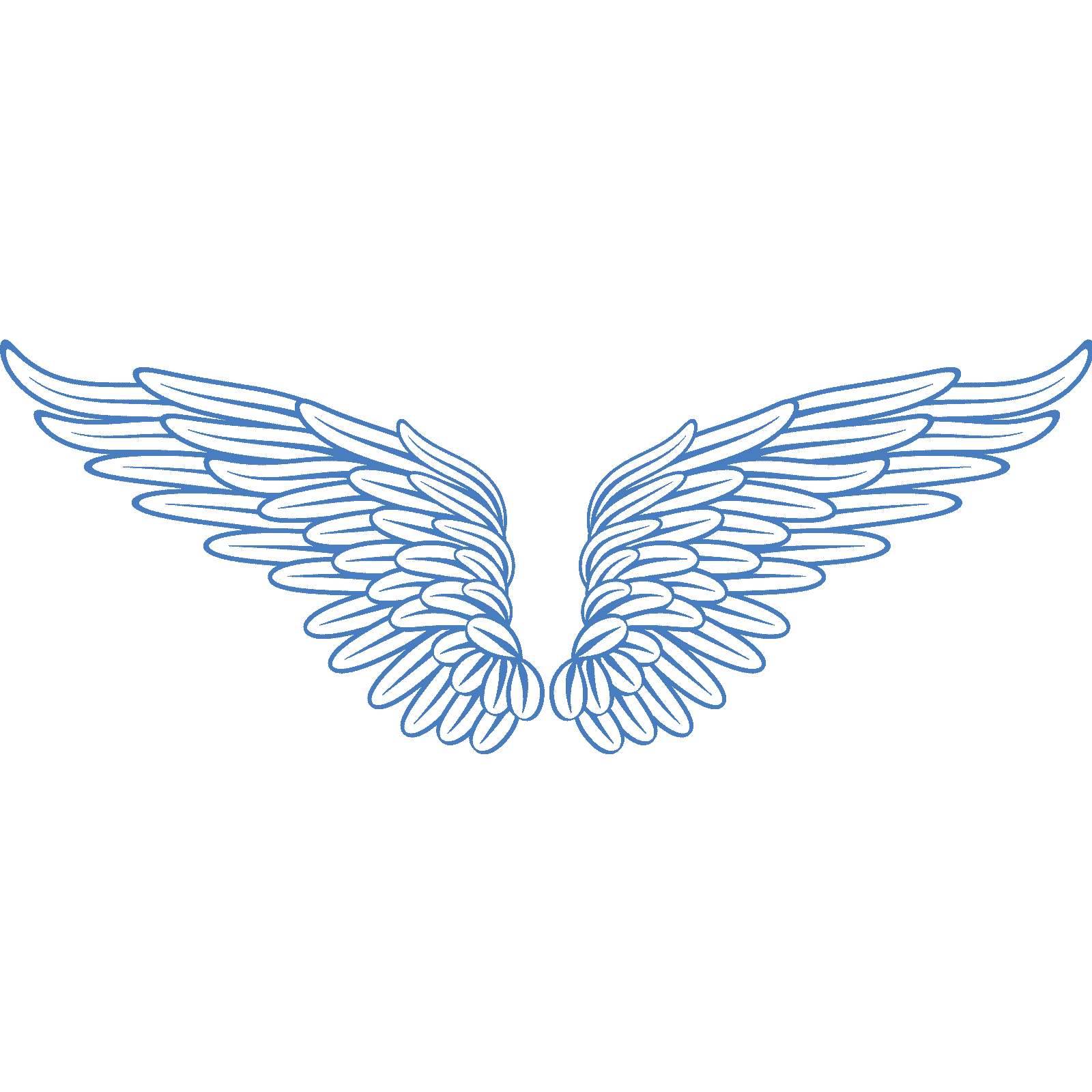 Calcomanía de pared Angel Wings v4 transferencia plumas cielo hogar dormitorio vinilo Reino Unido - Imagen 23 de 36