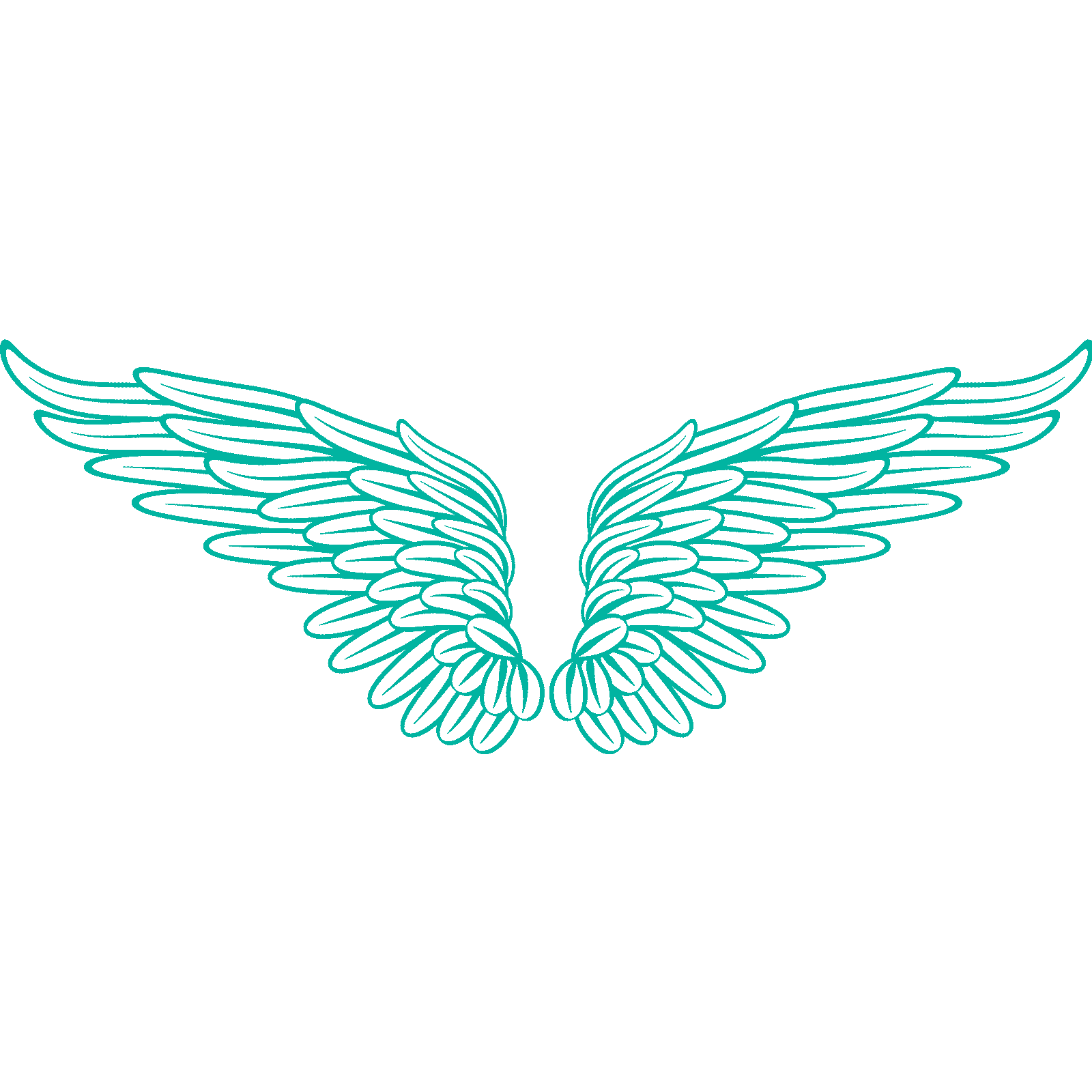 Calcomanía de pared Angel Wings v4 transferencia plumas cielo hogar dormitorio vinilo Reino Unido - Imagen 24 de 36