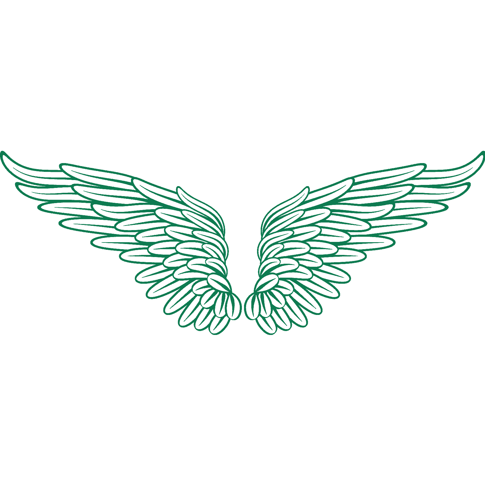 Calcomanía de pared Angel Wings v4 transferencia plumas cielo hogar dormitorio vinilo Reino Unido - Imagen 25 de 36