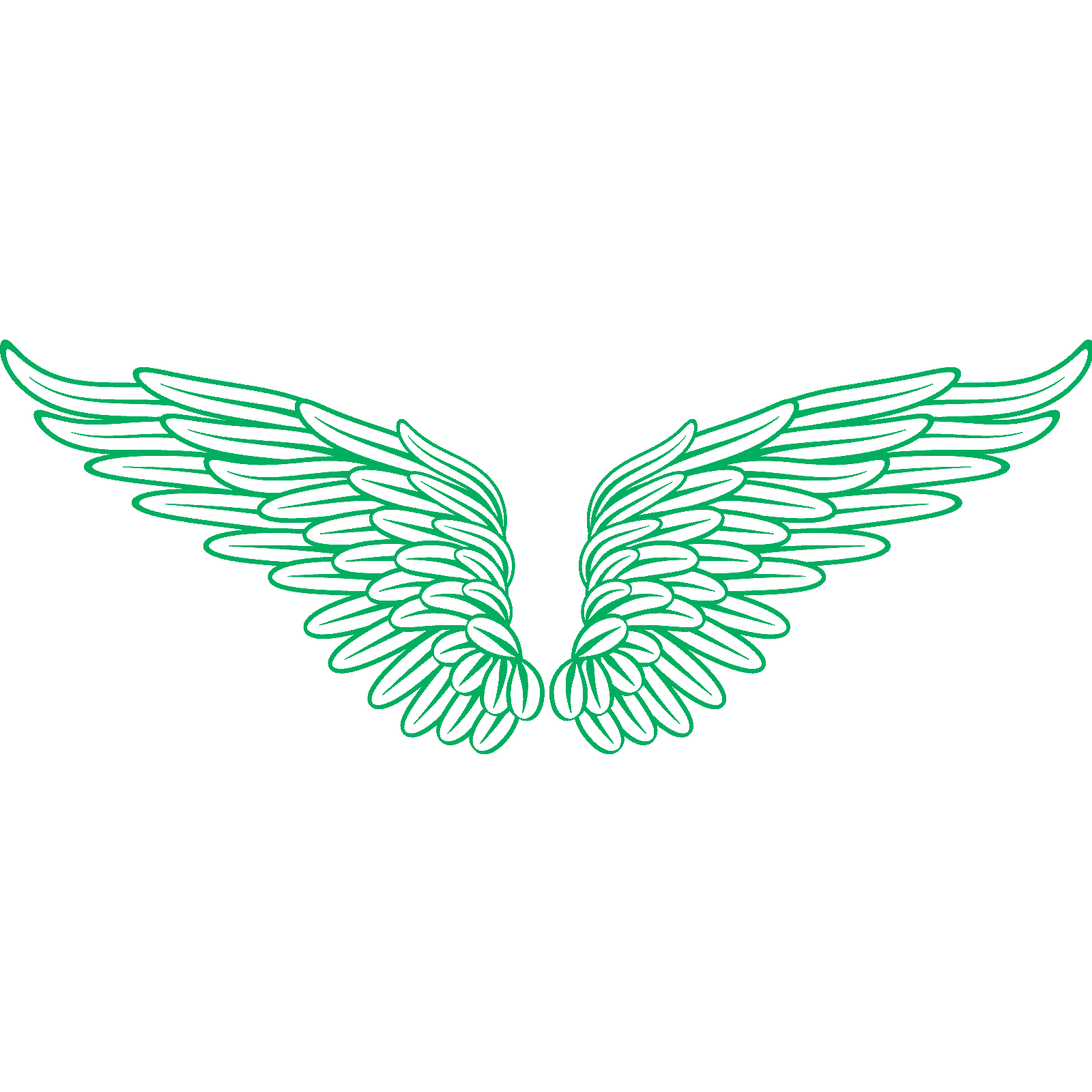 Calcomanía de pared Angel Wings v4 transferencia plumas cielo hogar dormitorio vinilo Reino Unido - Imagen 26 de 36