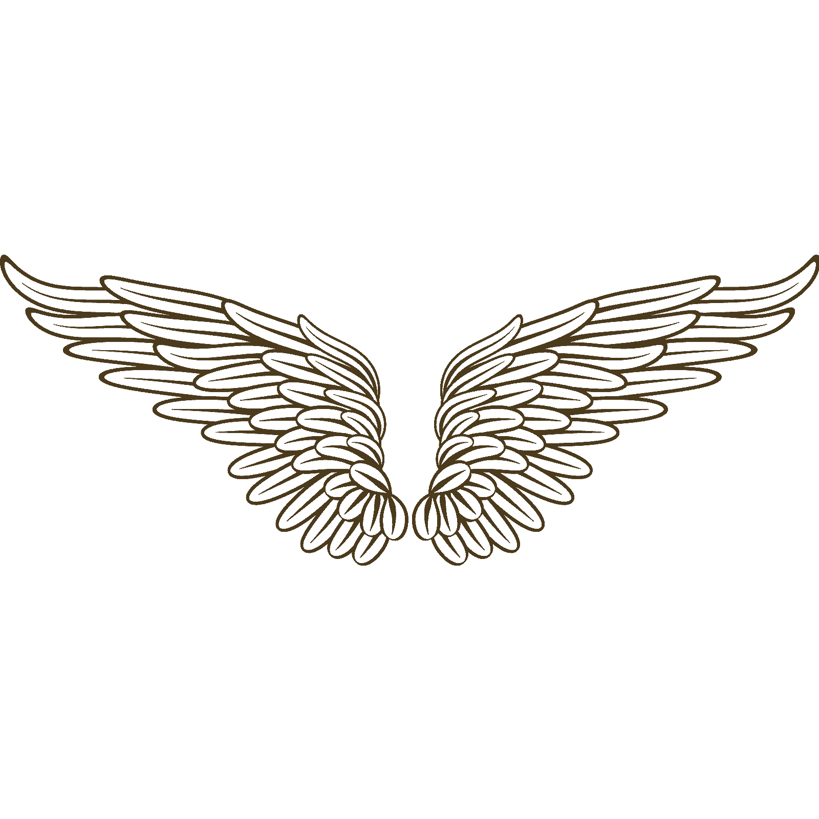 Calcomanía de pared Angel Wings v4 transferencia plumas cielo hogar dormitorio vinilo Reino Unido - Imagen 28 de 36