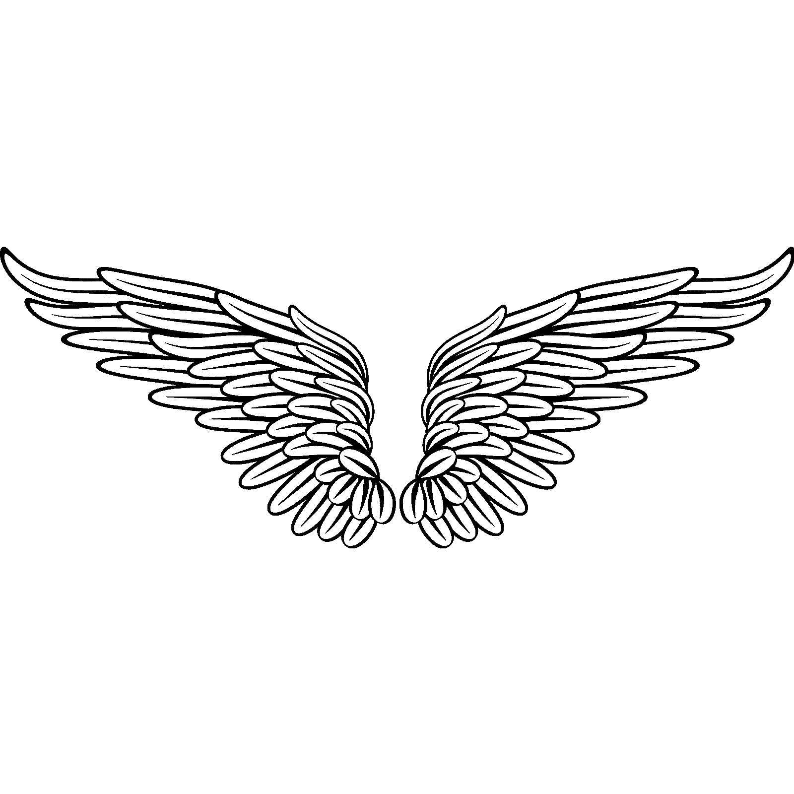 Calcomanía de pared Angel Wings v4 transferencia plumas cielo hogar dormitorio vinilo Reino Unido - Imagen 33 de 36