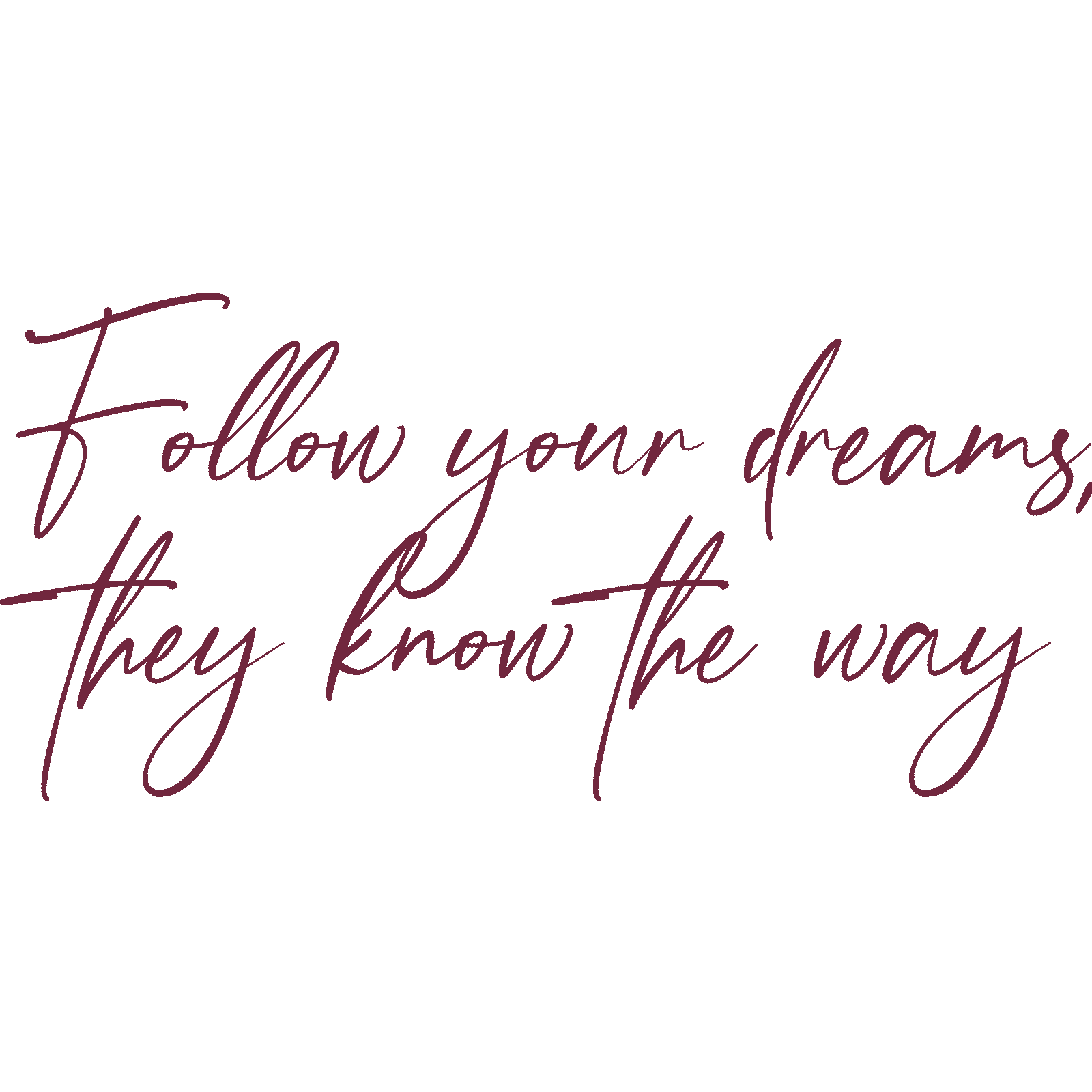Follow Your Dreams, They Know The Way calcomanía de pared cita motivacional Reino Unido - Imagen 16 de 36