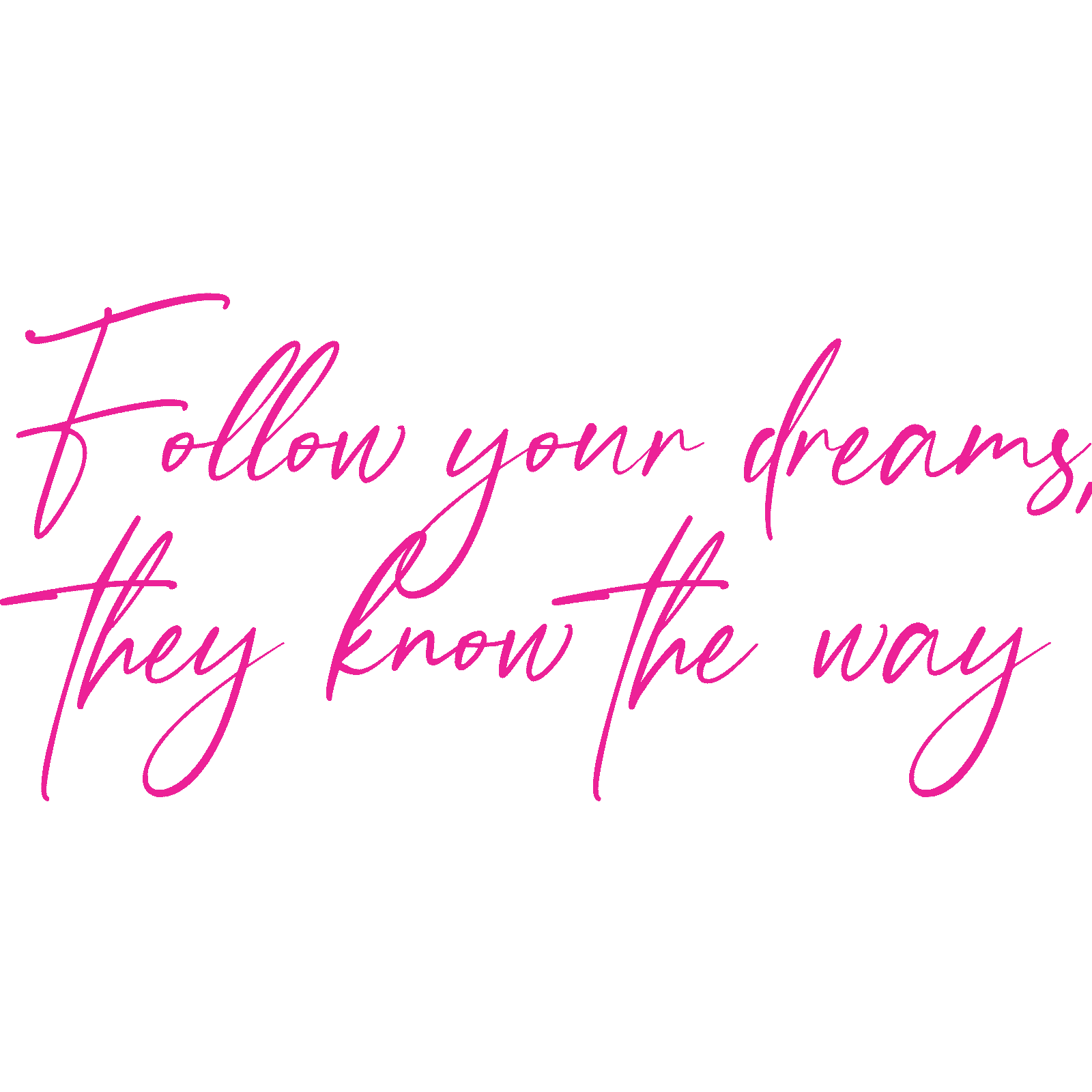 Follow Your Dreams, They Know The Way calcomanía de pared cita motivacional Reino Unido - Imagen 18 de 36