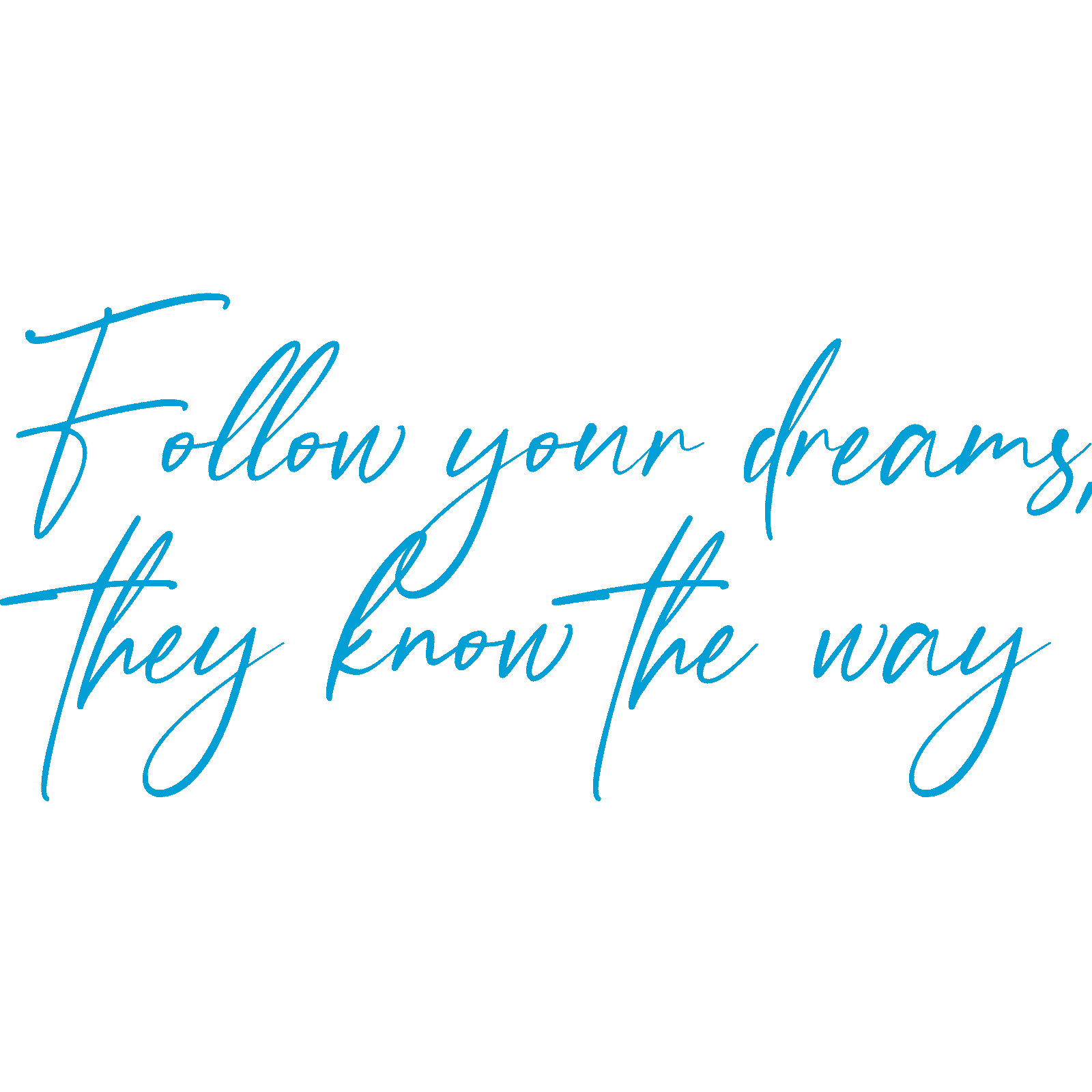 Follow Your Dreams, They Know The Way calcomanía de pared cita motivacional Reino Unido - Imagen 22 de 36