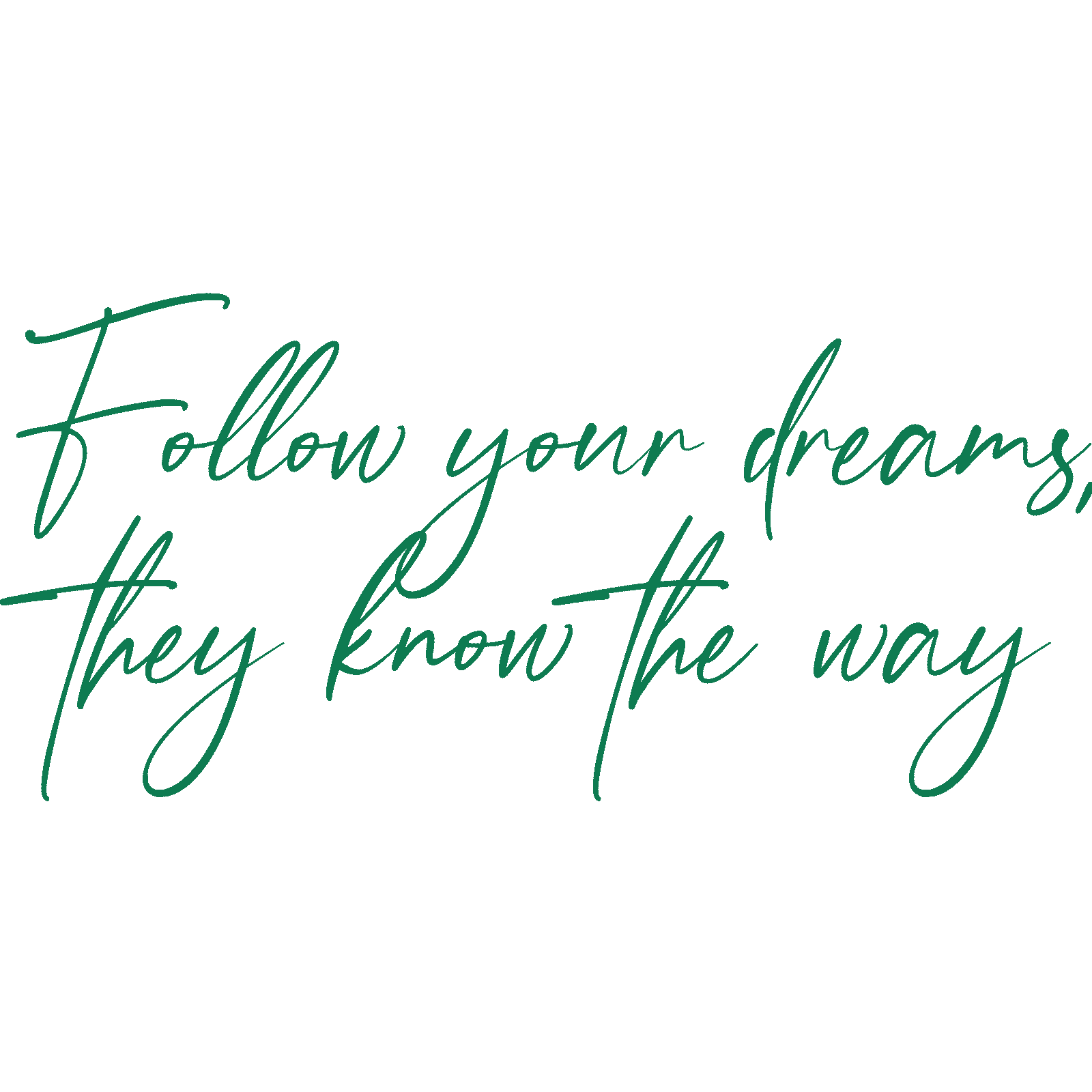 Follow Your Dreams, They Know The Way calcomanía de pared cita motivacional Reino Unido - Imagen 25 de 36