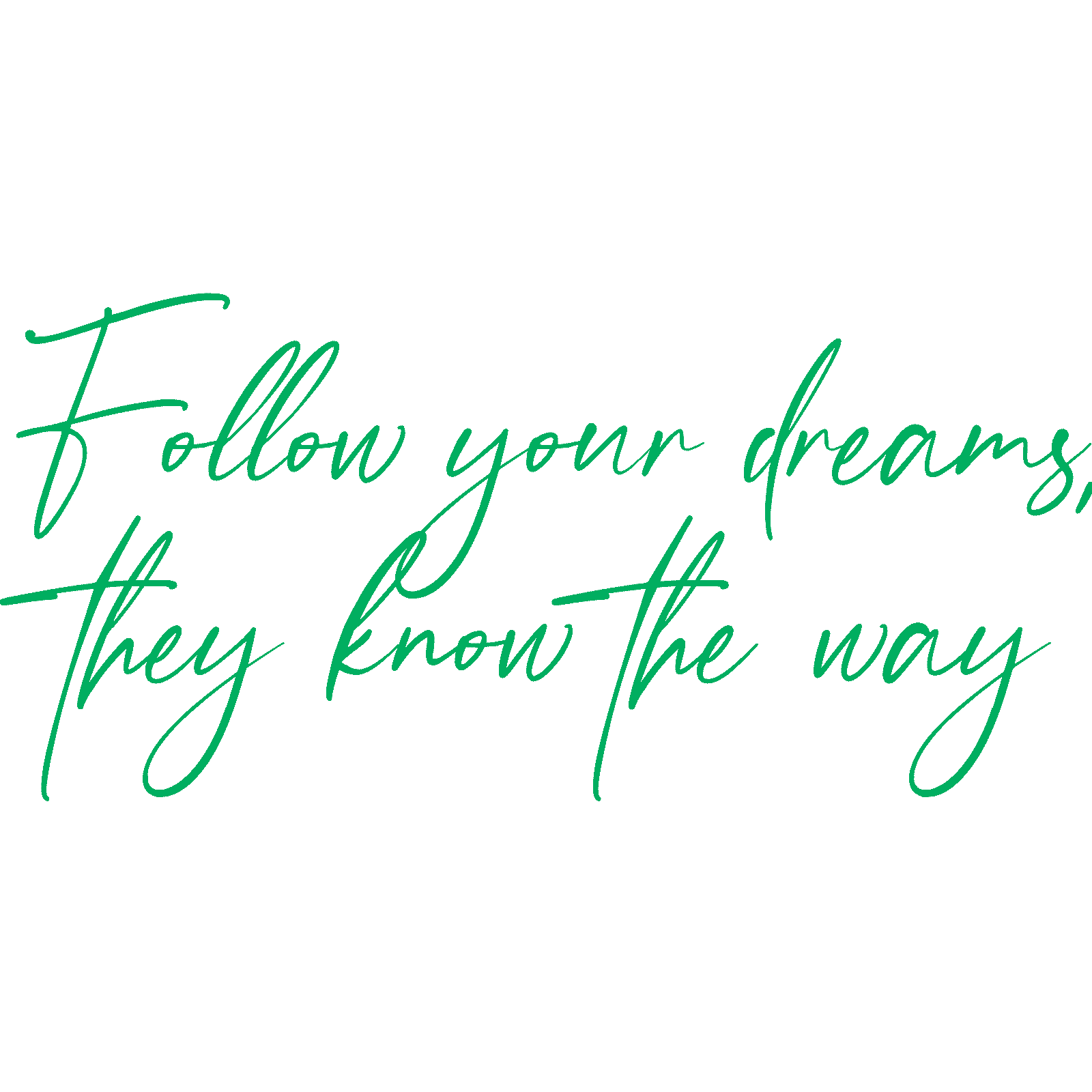 Follow Your Dreams, They Know The Way calcomanía de pared cita motivacional Reino Unido - Imagen 26 de 36