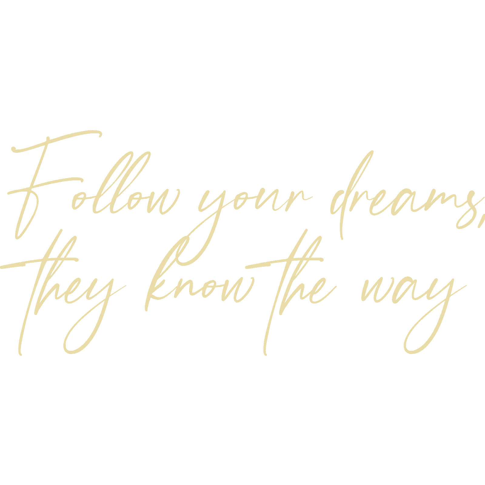 Follow Your Dreams, They Know The Way calcomanía de pared cita motivacional Reino Unido - Imagen 30 de 36