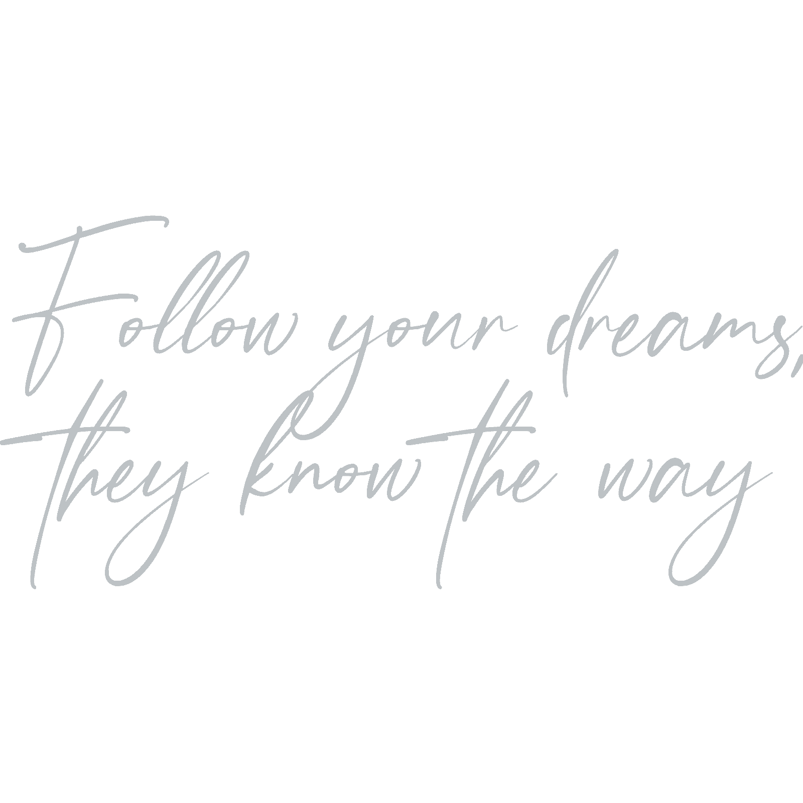 Follow Your Dreams, They Know The Way calcomanía de pared cita motivacional Reino Unido - Imagen 31 de 36
