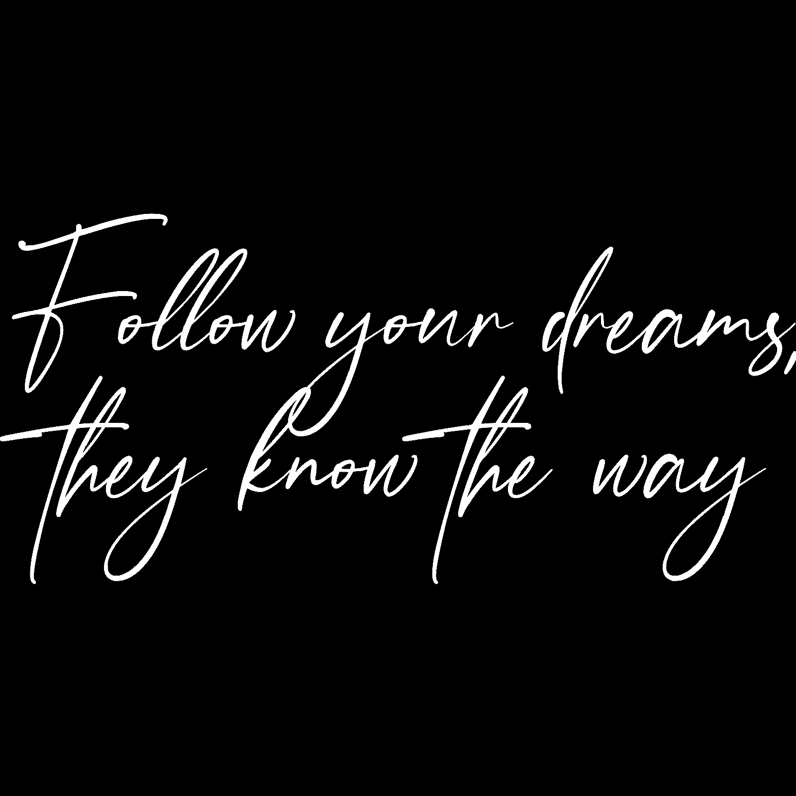 Follow Your Dreams, They Know The Way calcomanía de pared cita motivacional Reino Unido - Imagen 34 de 36