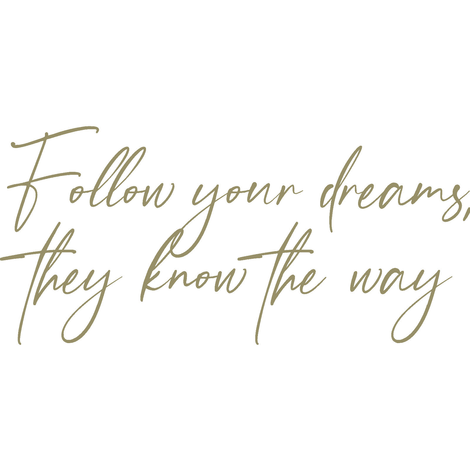Follow Your Dreams, They Know The Way calcomanía de pared cita motivacional Reino Unido - Imagen 35 de 36