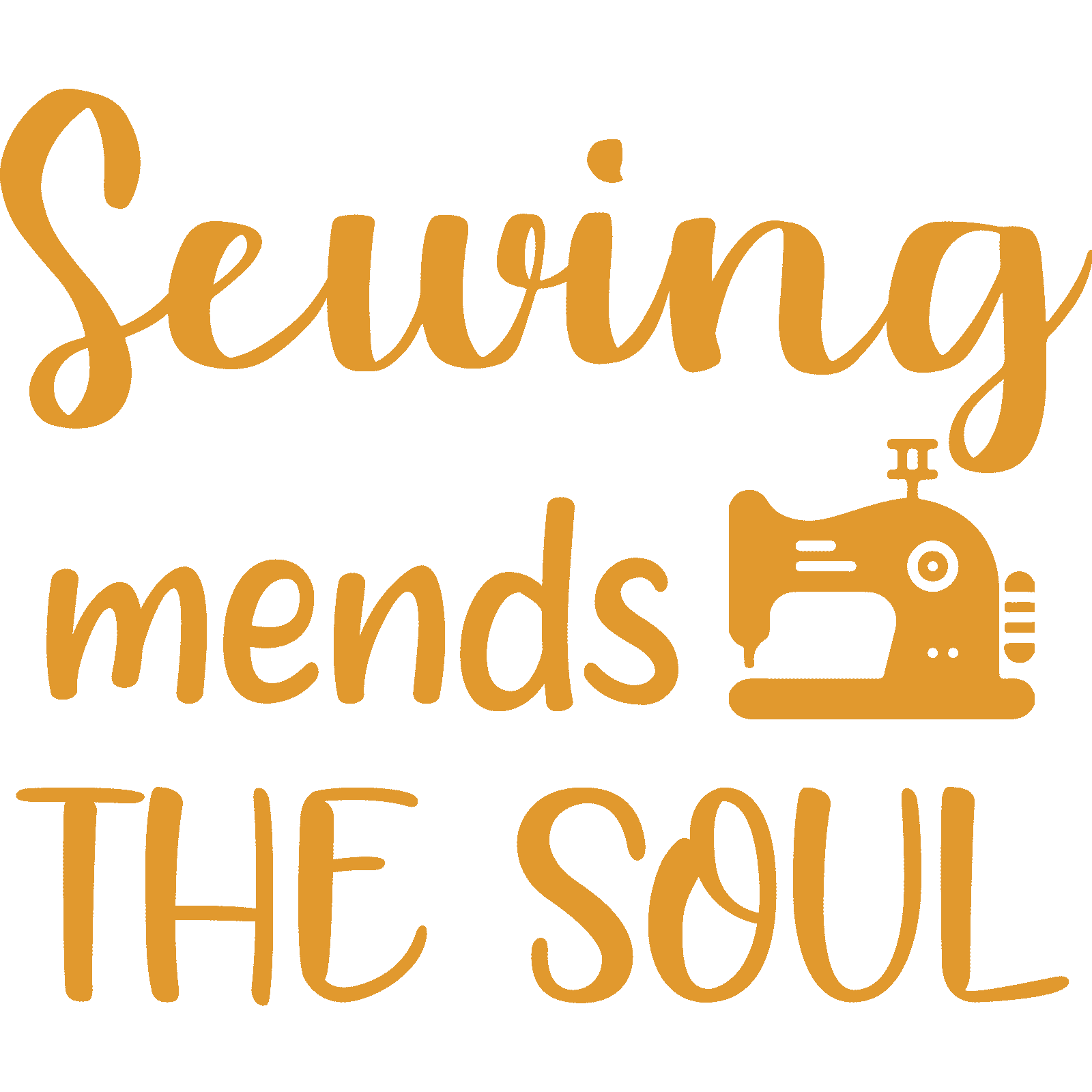 Pegatina de pared Sewing Mends The Soul calcomanía cita artesanía decoración del hogar - Imagen 14 de 36