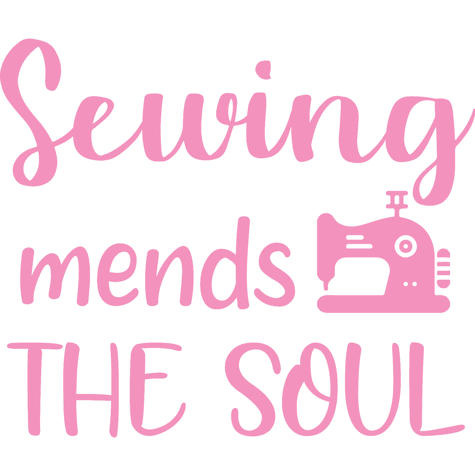 Pegatina de pared Sewing Mends The Soul calcomanía cita artesanía decoración del hogar - Imagen 17 de 36