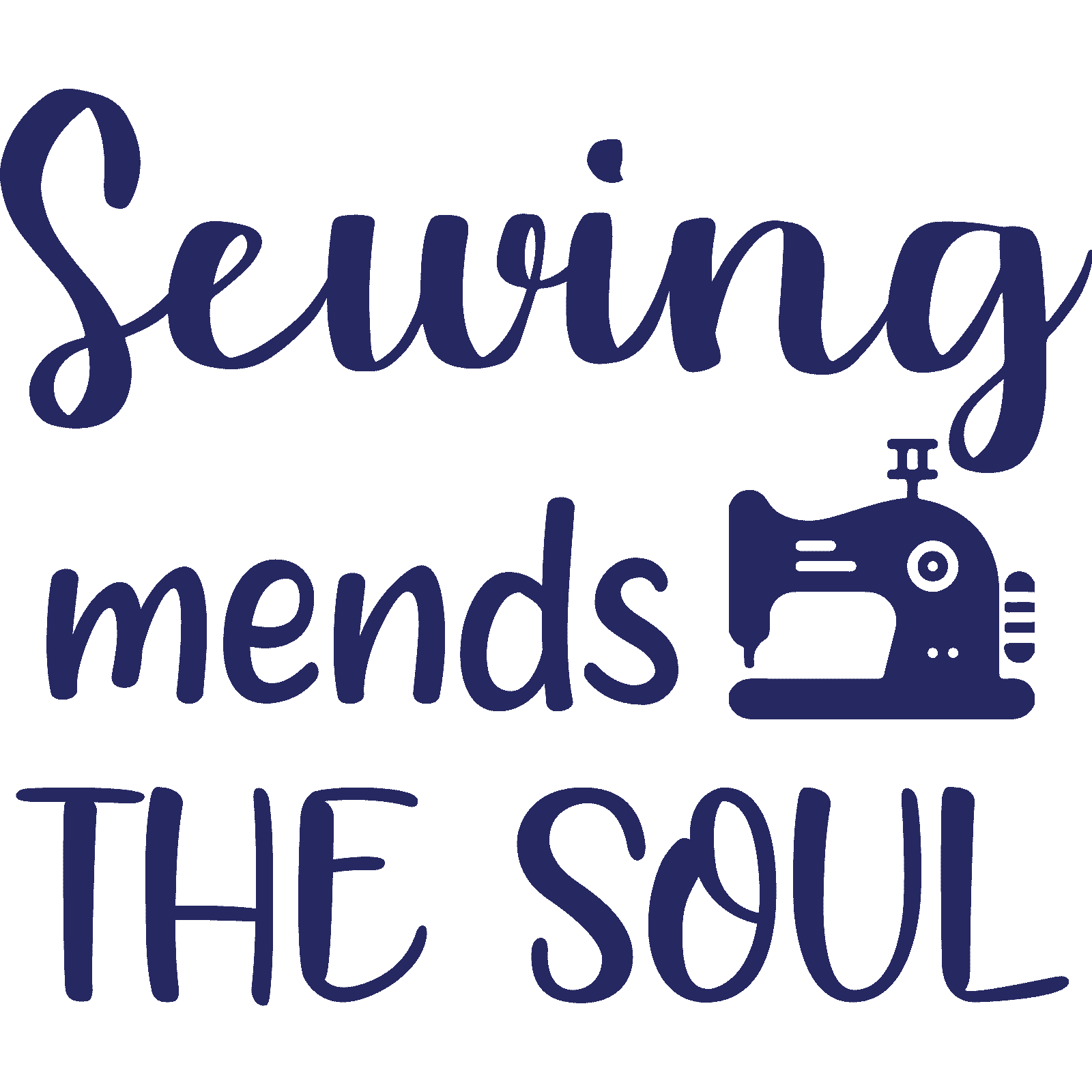 Pegatina de pared Sewing Mends The Soul calcomanía cita artesanía decoración del hogar - Imagen 20 de 36