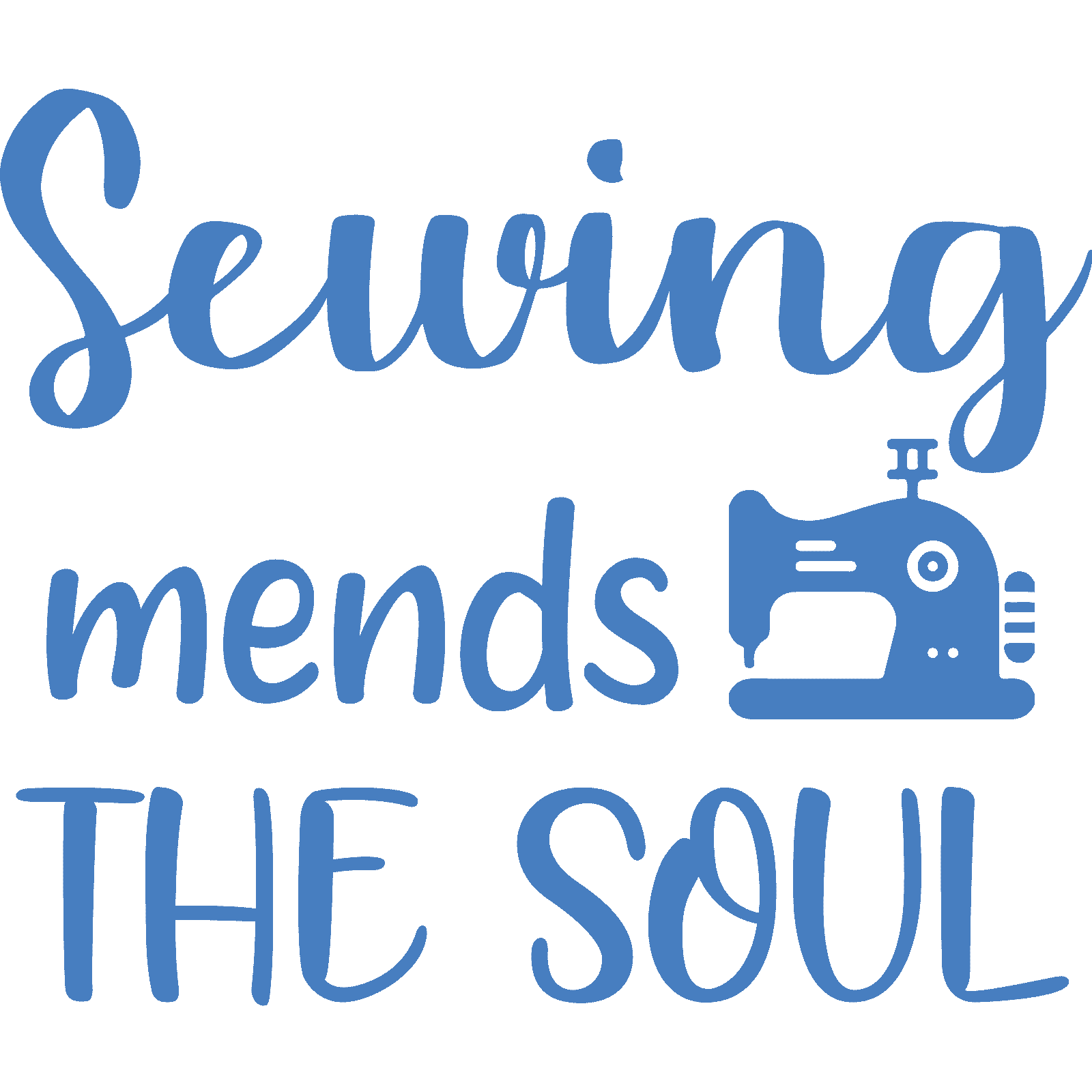 Pegatina de pared Sewing Mends The Soul calcomanía cita artesanía decoración del hogar - Imagen 23 de 36