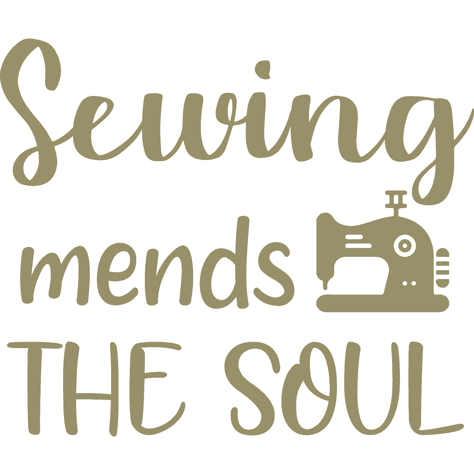 Pegatina de pared Sewing Mends The Soul calcomanía cita artesanía decoración del hogar - Imagen 35 de 36