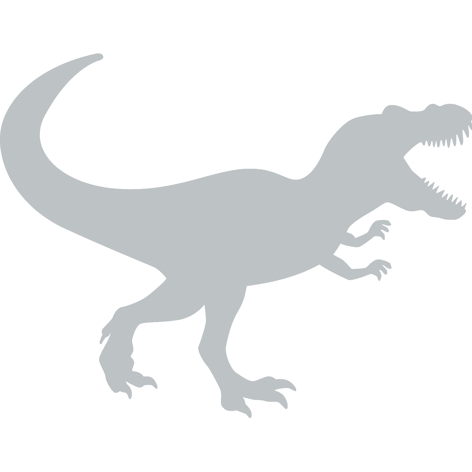 Roaring T-Rex Silhouette v4 Wall Sticker Decal Dinosaur Kids Bedroom Décor  | eBay