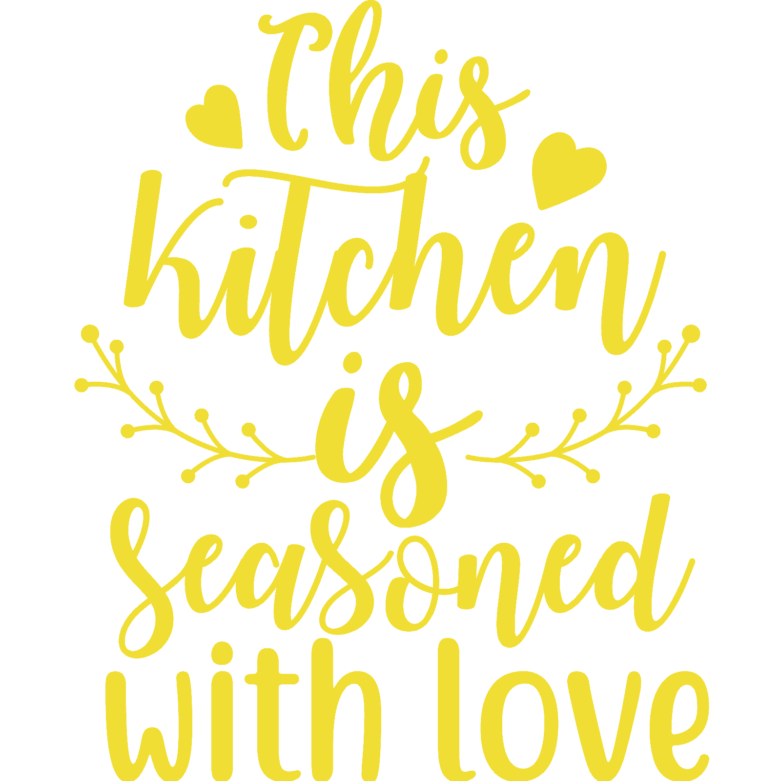 Calcomanía adhesiva de pared This Kitchen Is Seasoned With Love v3 cita decoración familiar - Imagen 13 de 36
