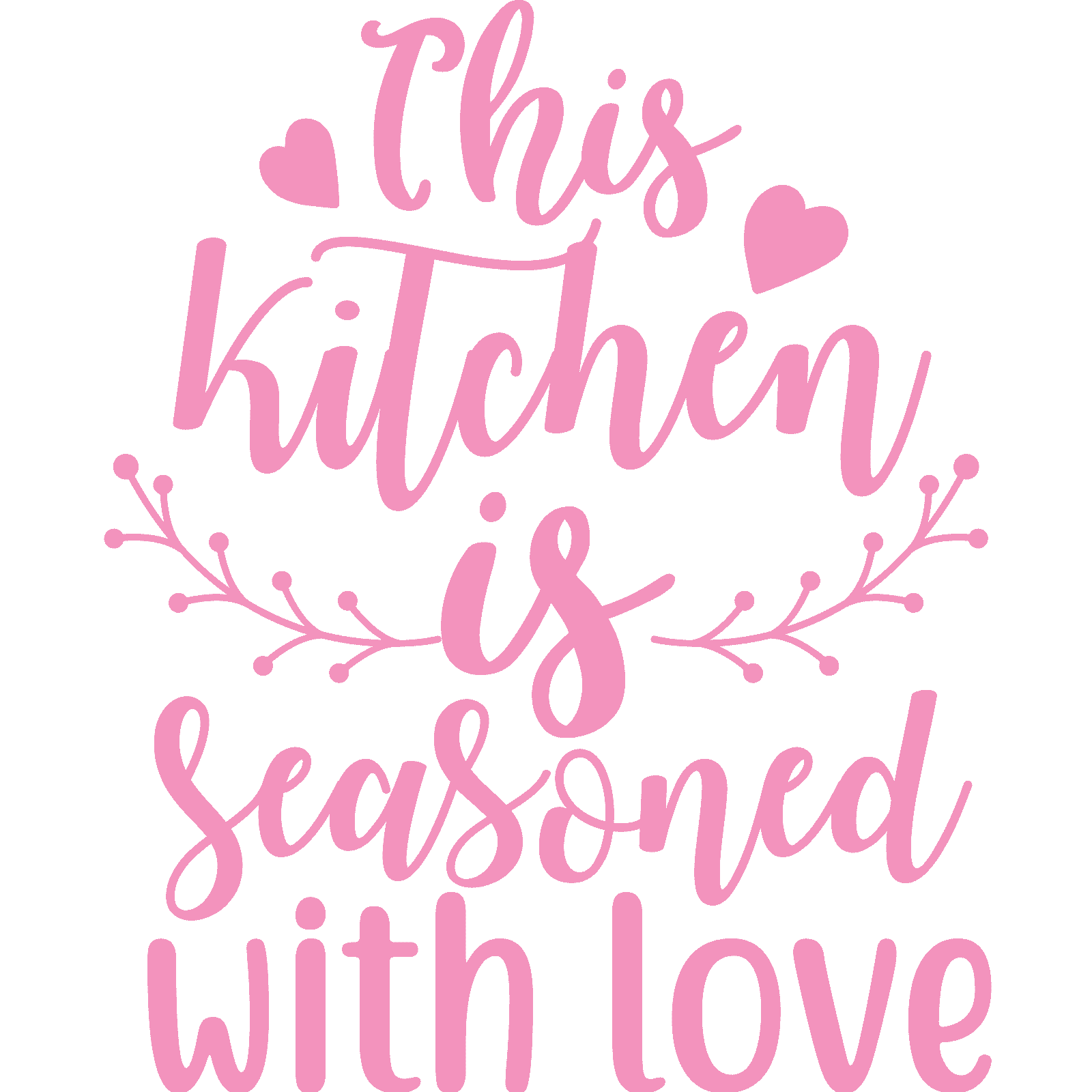 Calcomanía adhesiva de pared This Kitchen Is Seasoned With Love v3 cita decoración familiar - Imagen 17 de 36