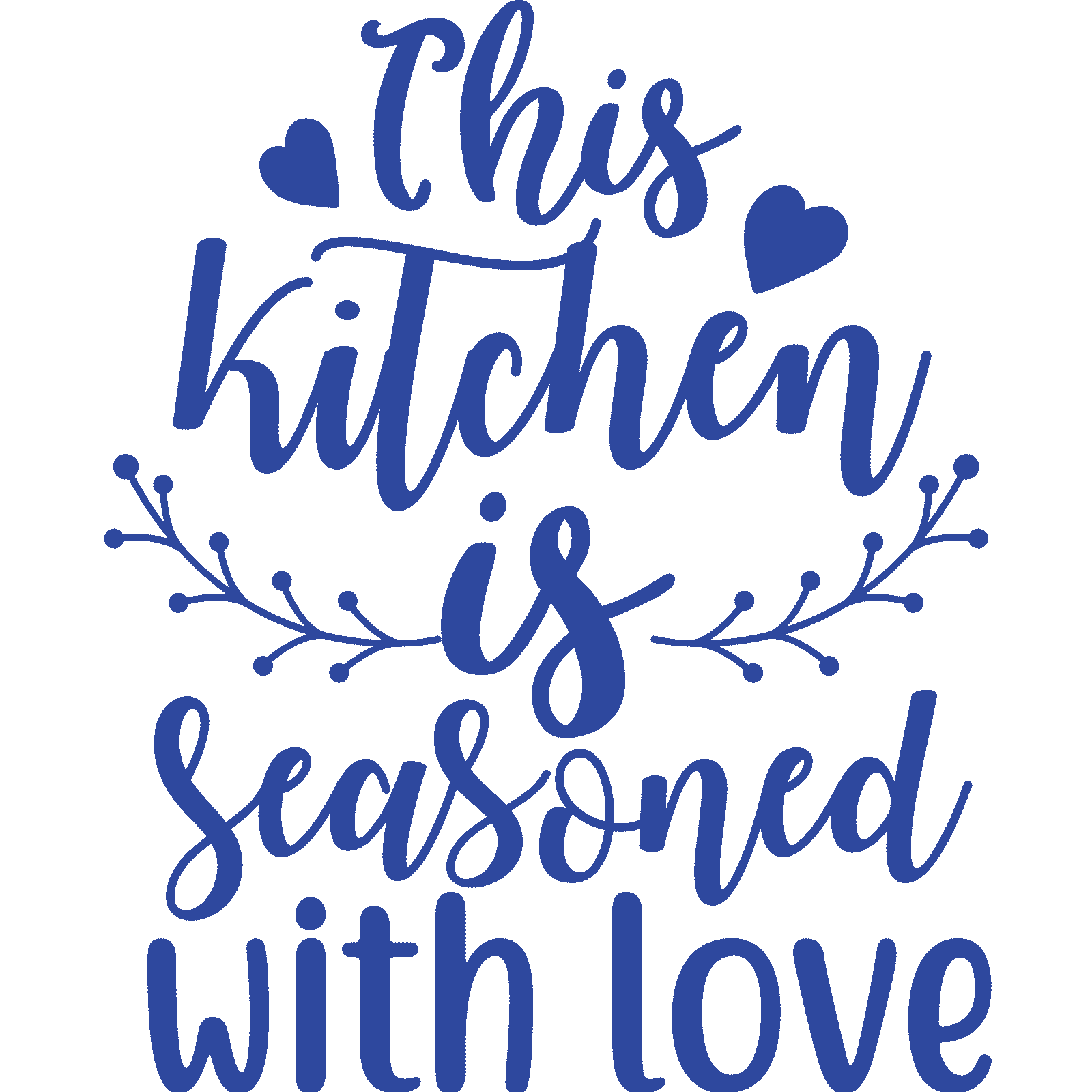 Calcomanía adhesiva de pared This Kitchen Is Seasoned With Love v3 cita decoración familiar - Imagen 21 de 36
