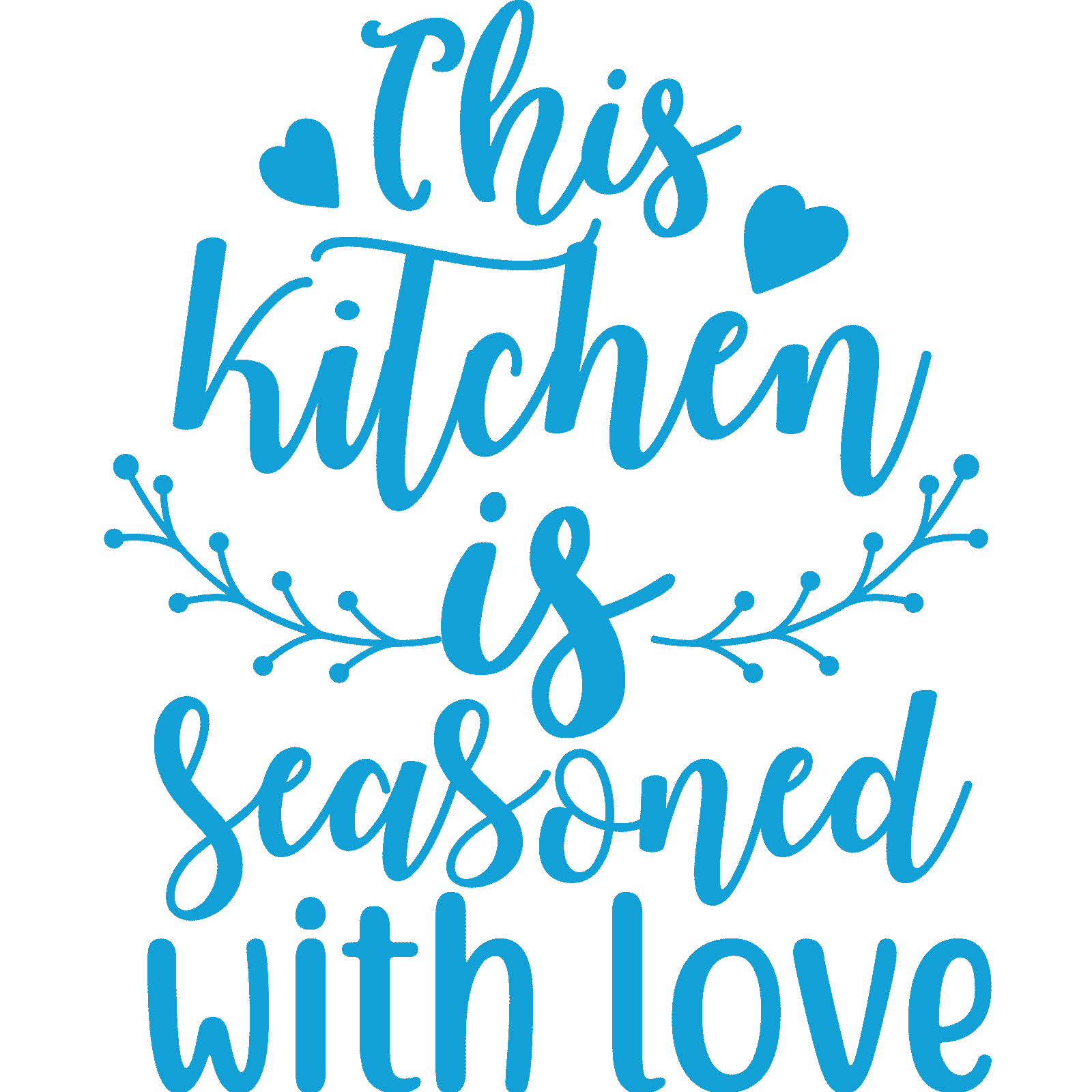 Calcomanía adhesiva de pared This Kitchen Is Seasoned With Love v3 cita decoración familiar - Imagen 22 de 36