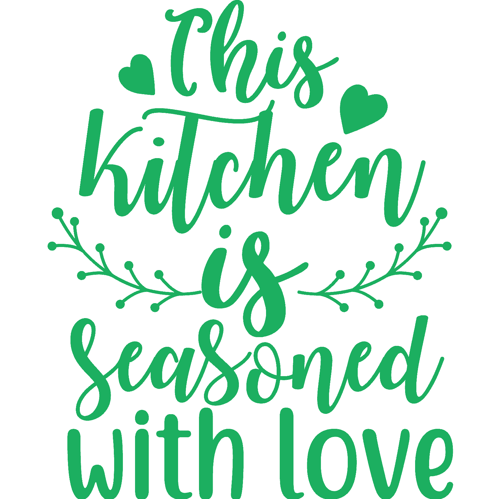 Calcomanía adhesiva de pared This Kitchen Is Seasoned With Love v3 cita decoración familiar - Imagen 26 de 36