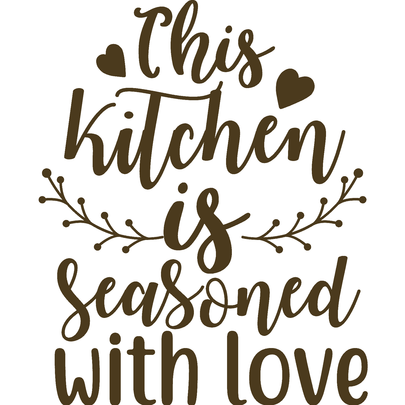 Calcomanía adhesiva de pared This Kitchen Is Seasoned With Love v3 cita decoración familiar - Imagen 28 de 36